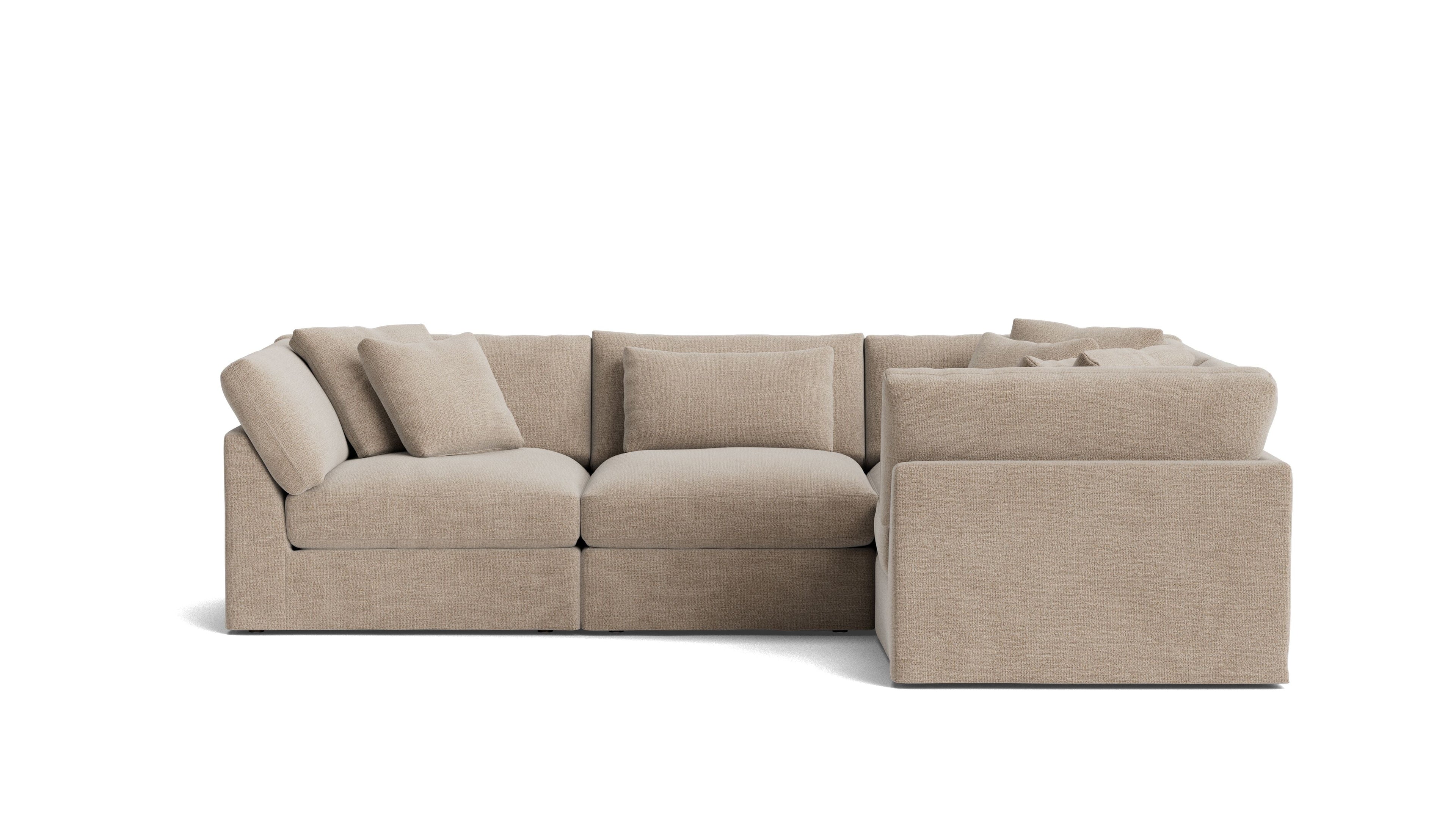 Get Together™ 4-Piece Modular Sectional Closed, Large, Champagne
