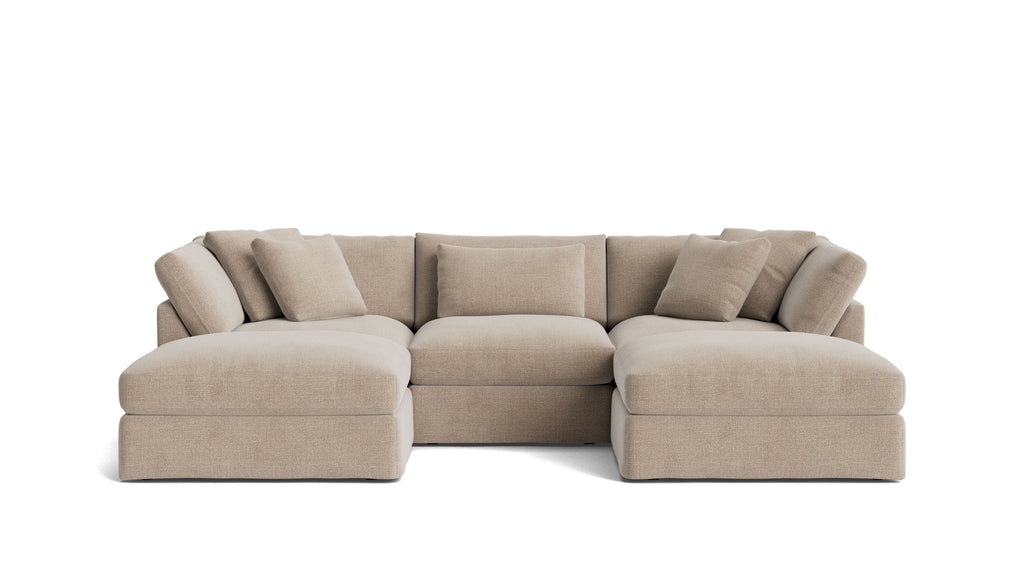 Get Together™ 5-Piece Modular U-Shaped Sectional, Large, Champagne