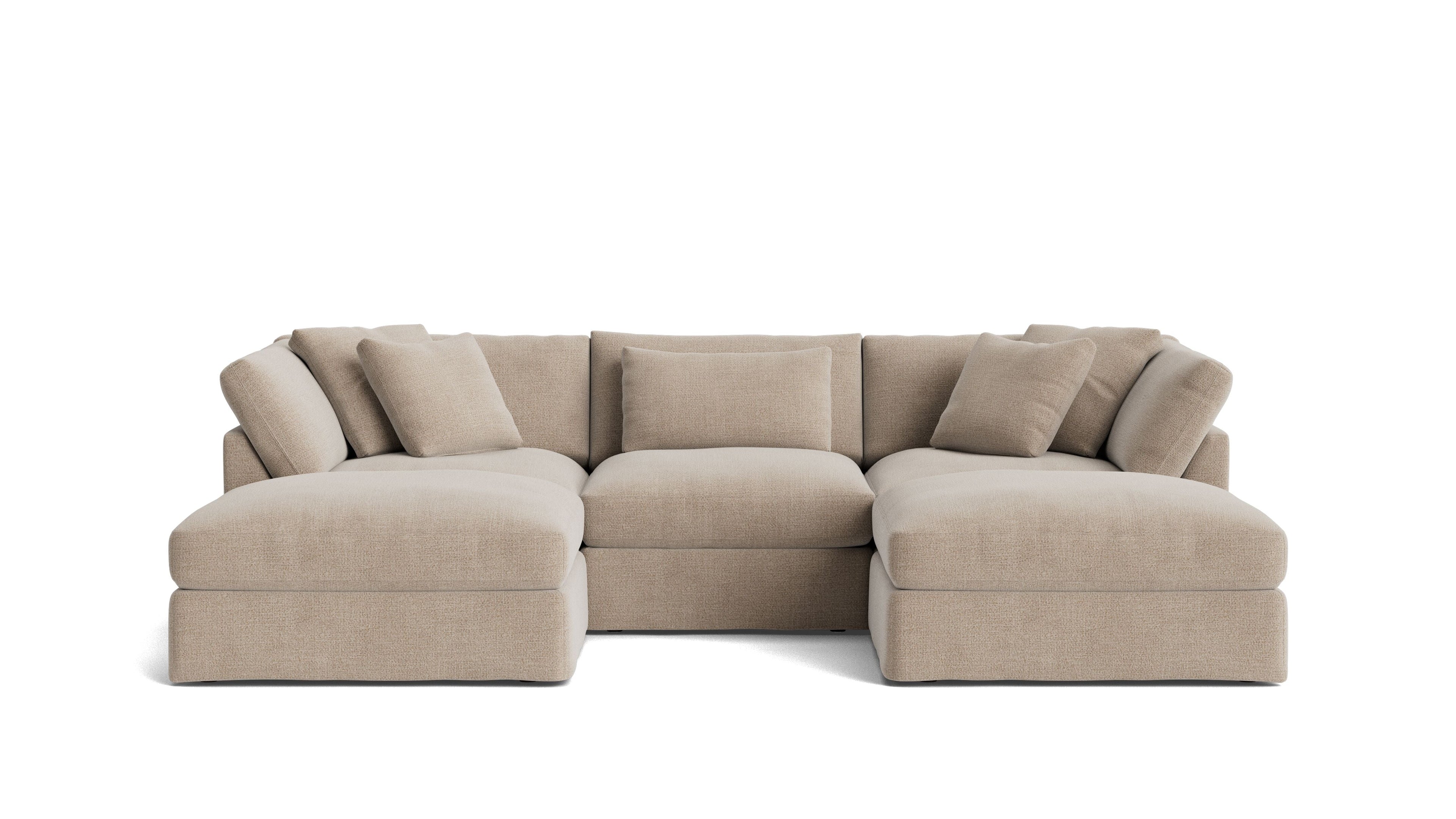 Get Together™ 5-Piece Modular U-Shaped Sectional, Large, Champagne