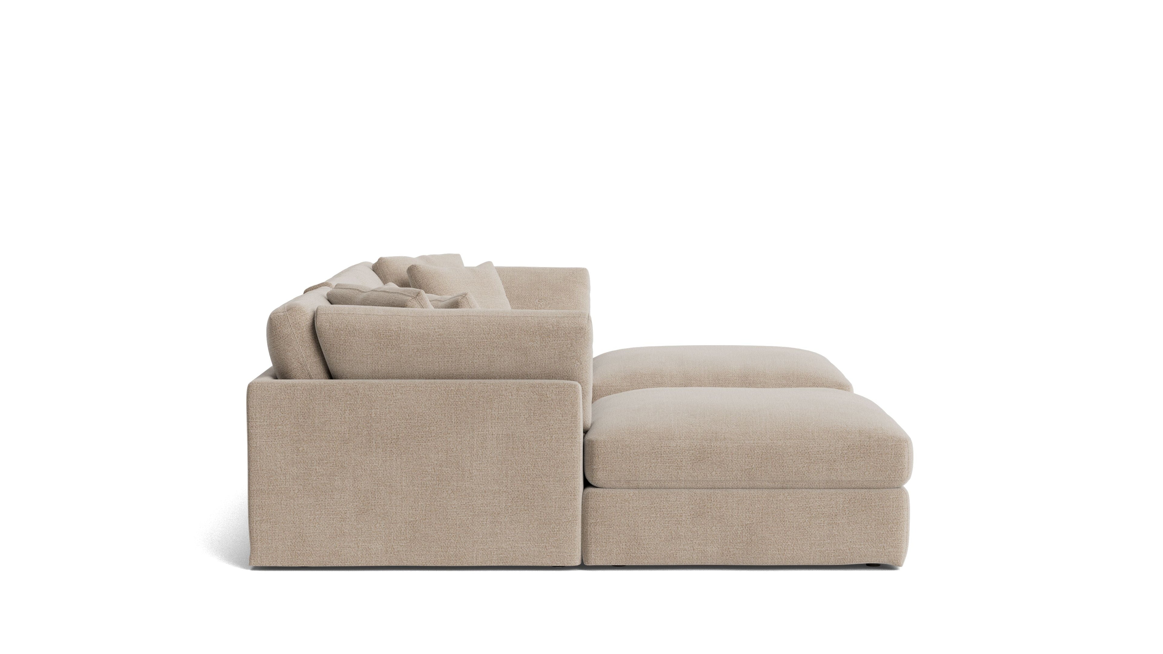 Get Together™ 5-Piece Modular U-Shaped Sectional, Large, Champagne