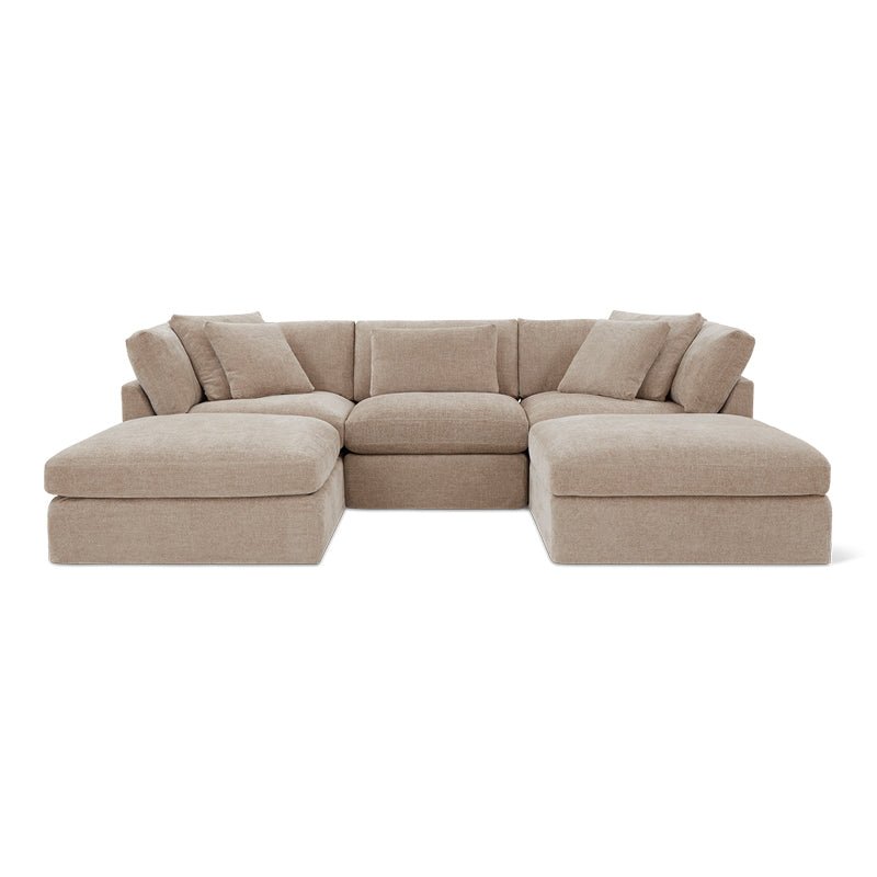 Get Together™ 5-Piece Modular U-Shaped Sectional, Large, Champagne