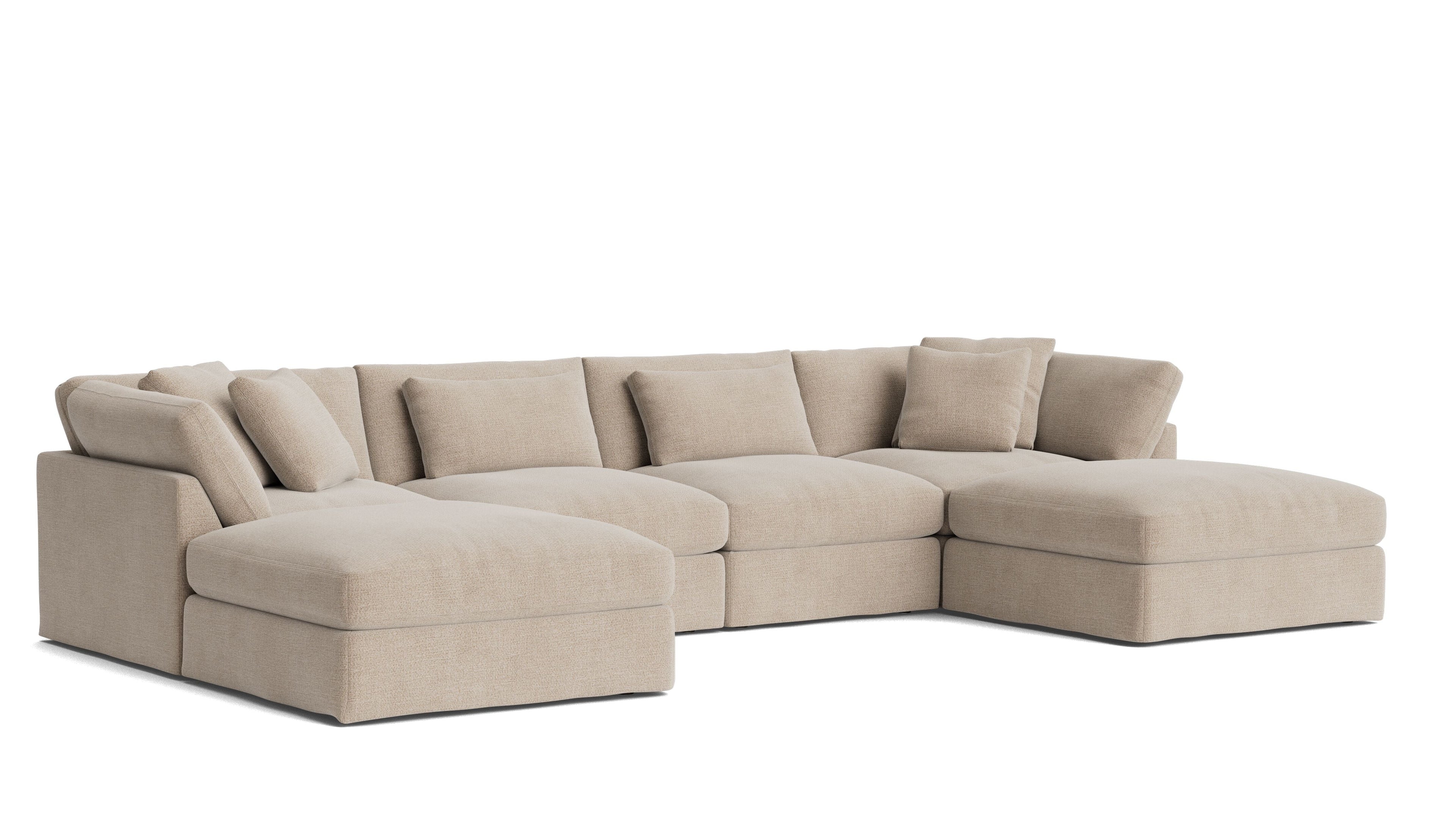 Get Together™ 6-Piece Modular U-Shaped Sectional, Large, Champagne