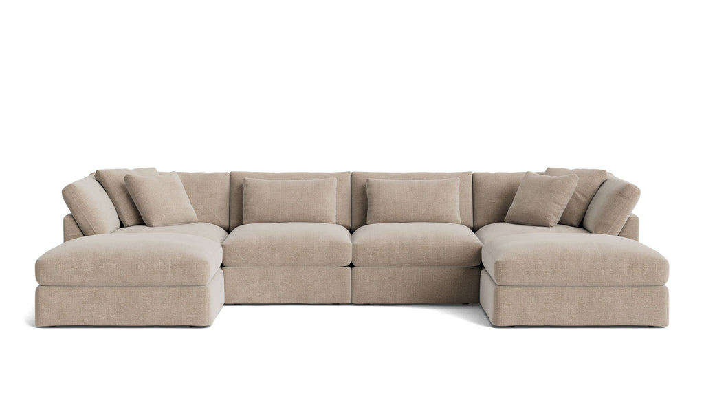 Get Together™ 6-Piece Modular U-Shaped Sectional, Large, Champagne