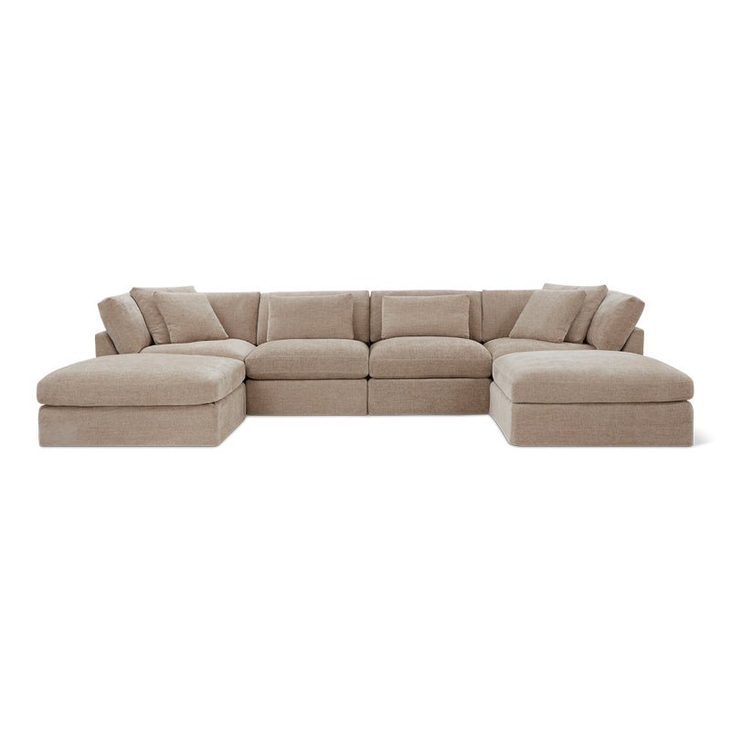 Get Together™ 6-Piece Modular U-Shaped Sectional, Large, Champagne