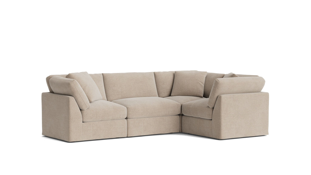 Get Together™ 4-Piece Modular Sectional Closed, Standard, Champagne