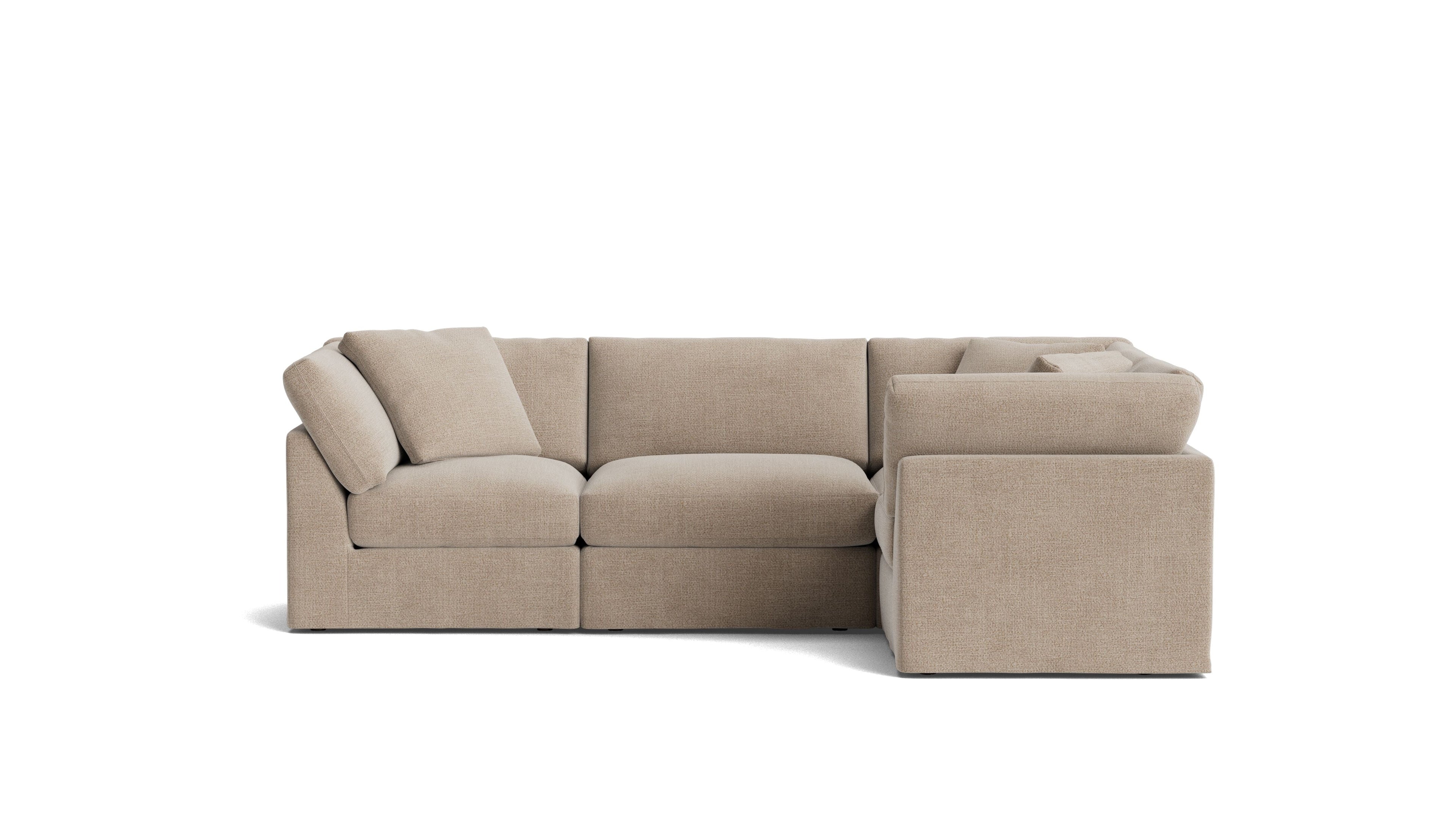 Get Together™ 4-Piece Modular Sectional Closed, Standard, Champagne