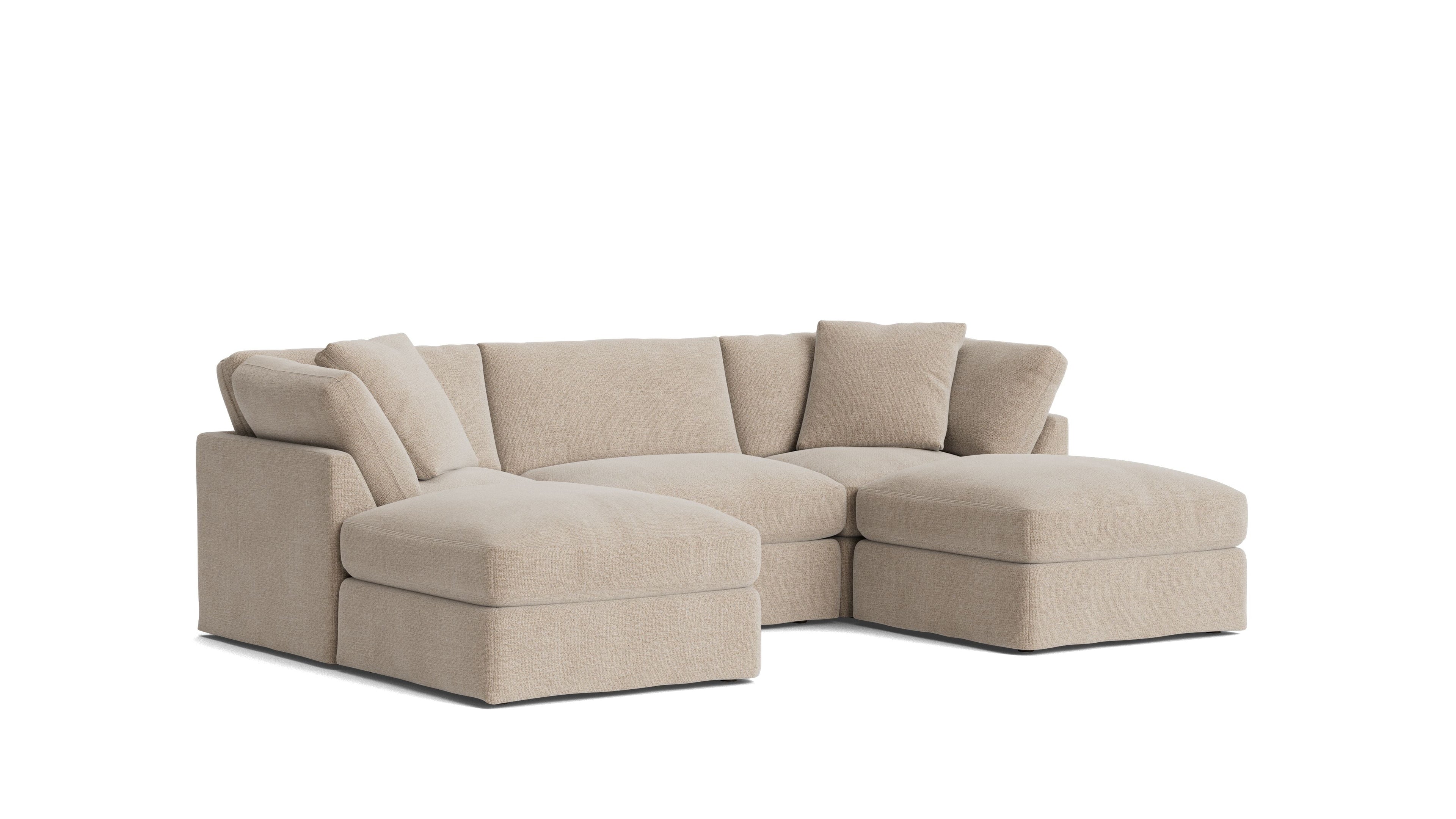 Get Together™ 5-Piece Modular U-Shaped Sectional, Standard, Champagne