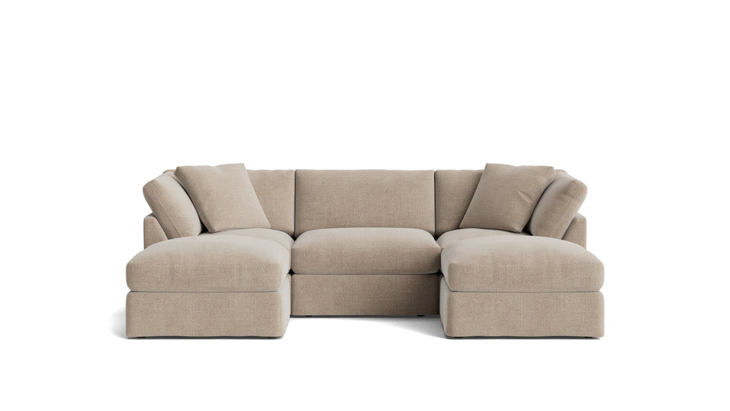 Get Together™ 5-Piece Modular U-Shaped Sectional, Standard, Champagne