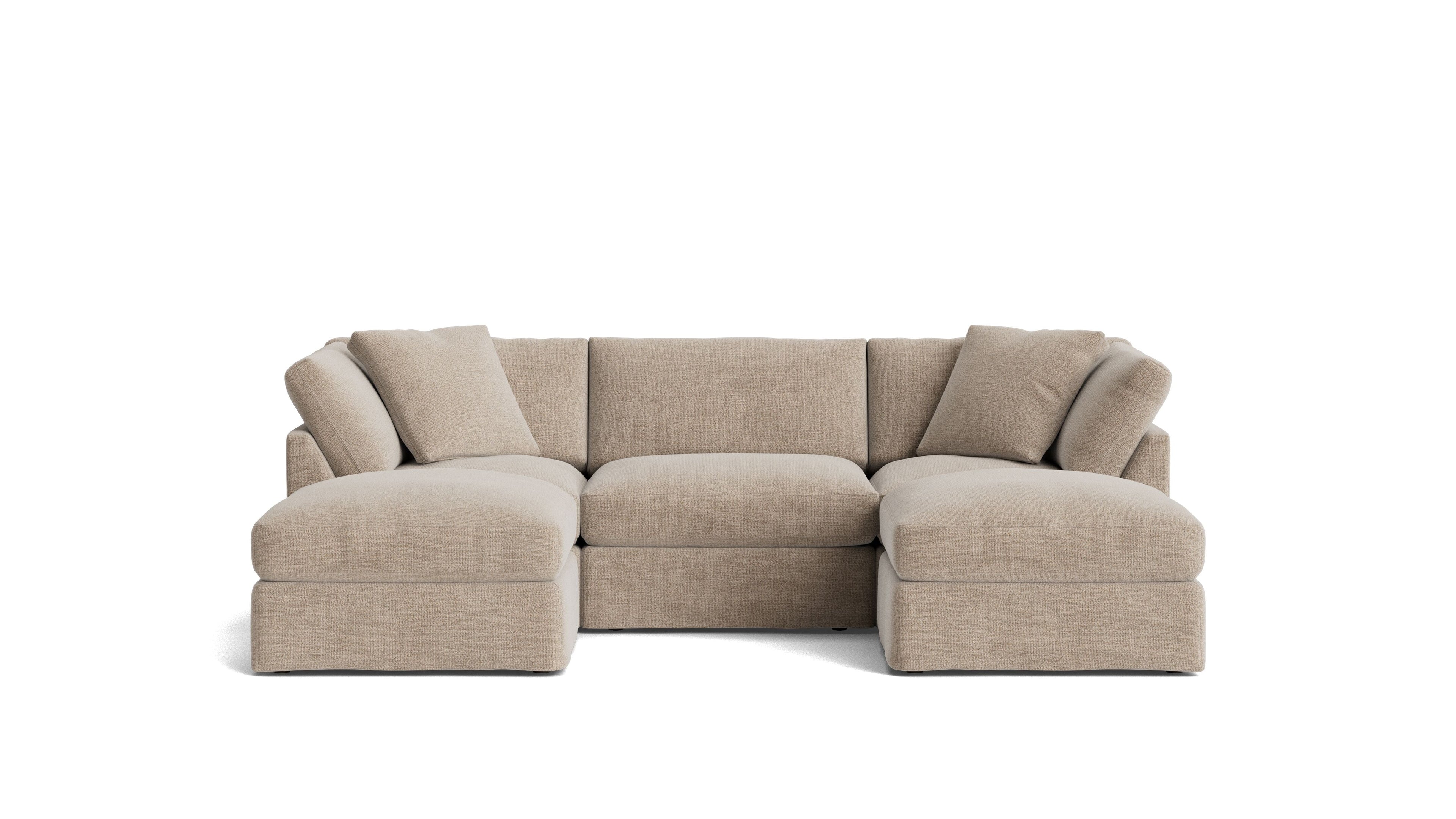 Get Together™ 5-Piece Modular U-Shaped Sectional, Standard, Champagne