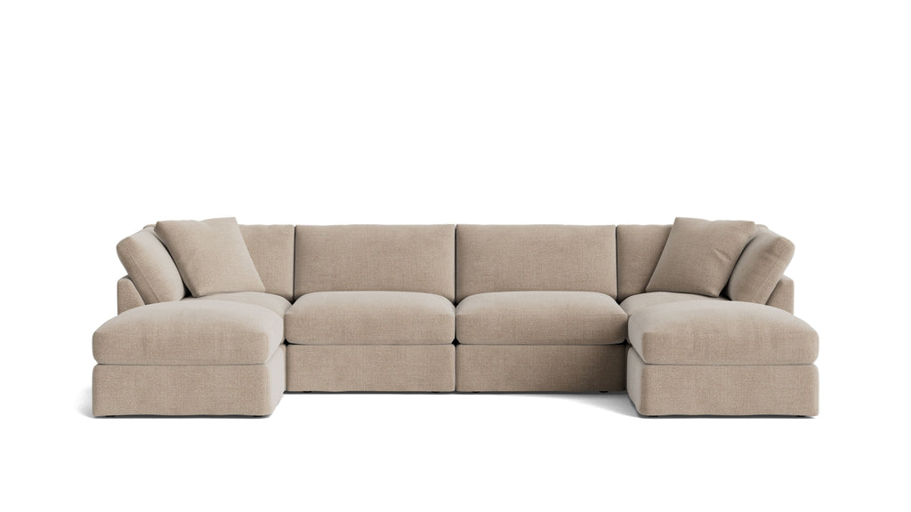 Get Together™ 6-Piece Modular U-Shaped Sectional, Standard, Champagne
