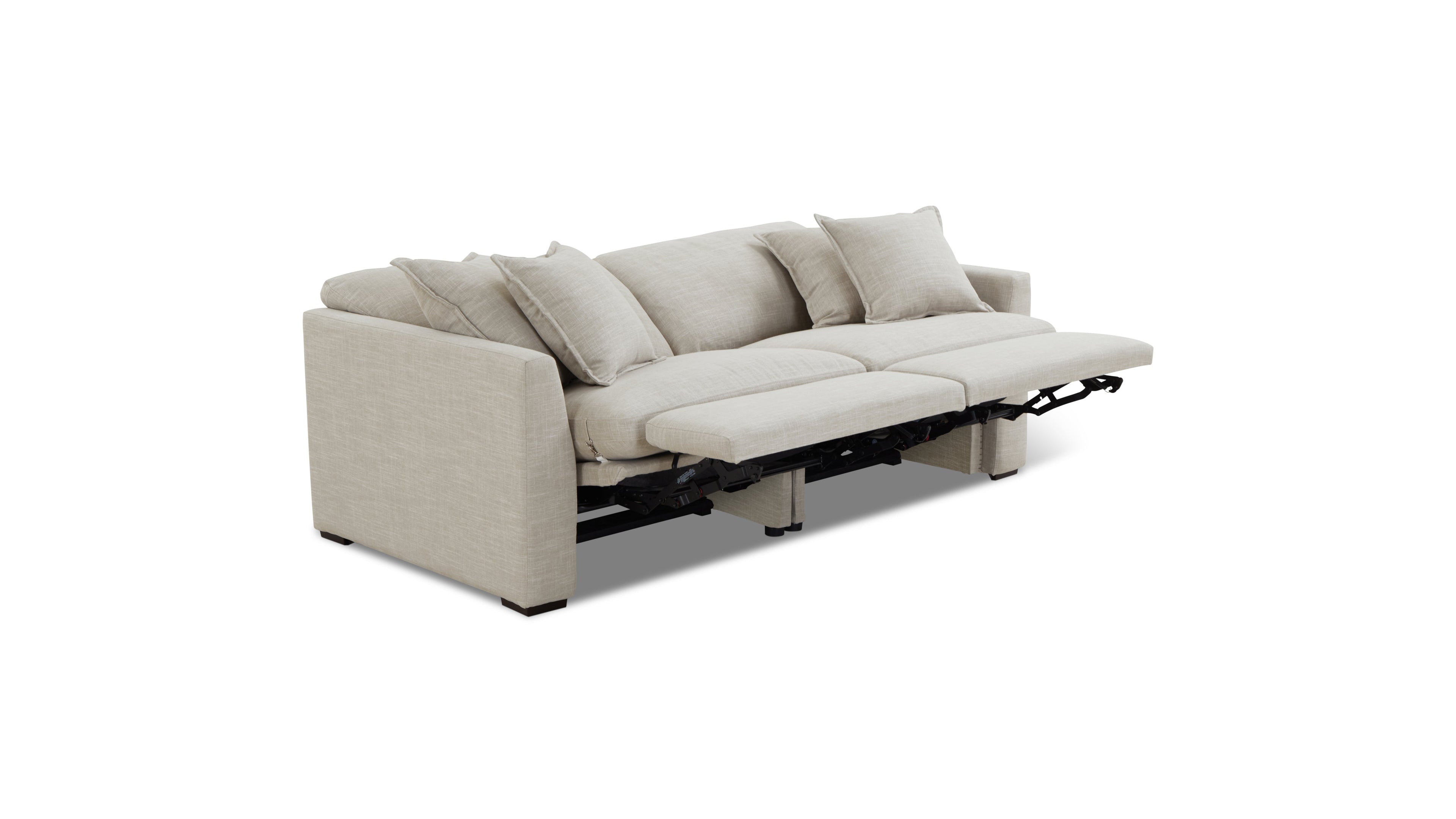 Lift Off Power Recliner 2-Piece Modular Sofa, Light Pebble