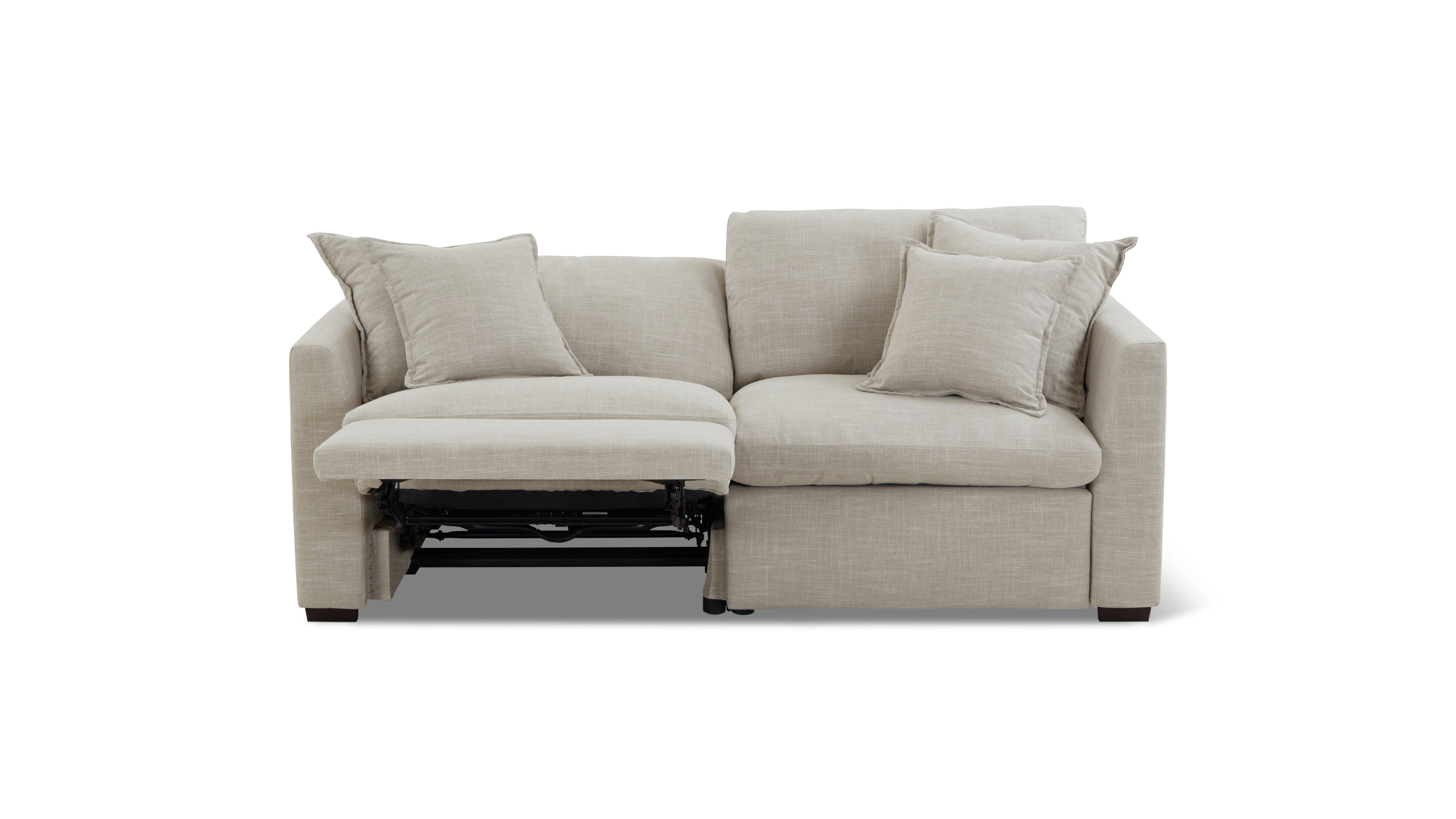 Lift Off Power Recliner 2-Piece Modular Sofa, Light Pebble