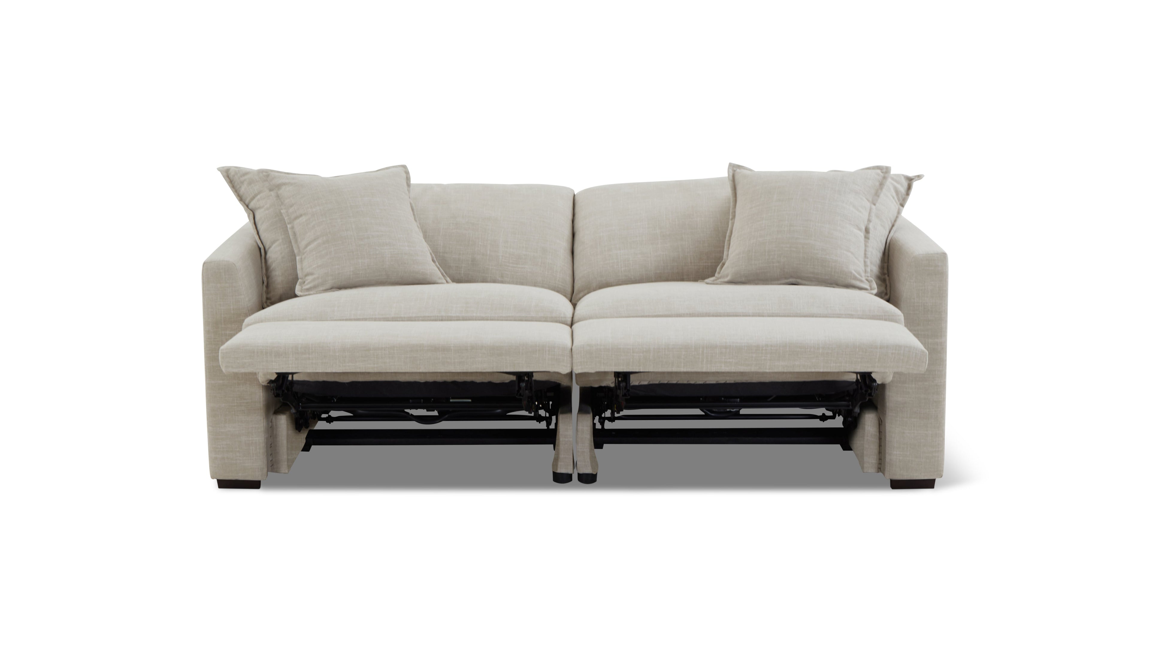 Lift Off Power Recliner 2-Piece Modular Sofa, Light Pebble
