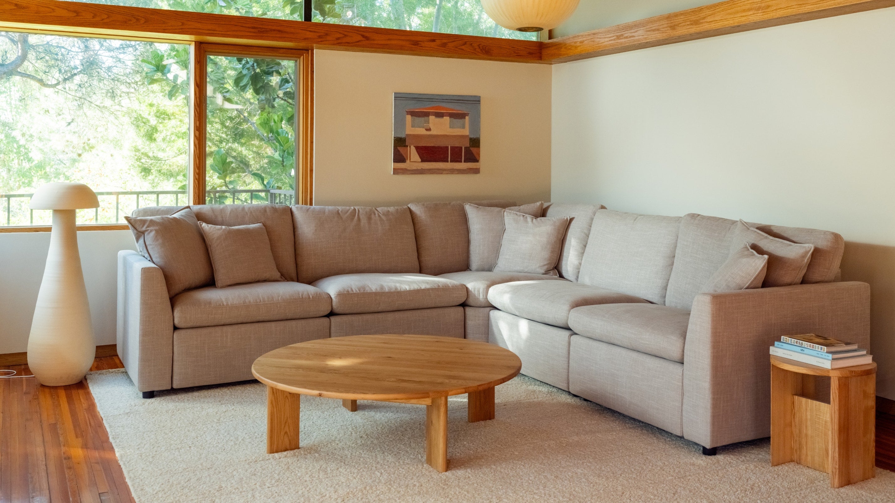 Lift Off Power Recliner 5-Piece Modular Sectional, Light Pebble