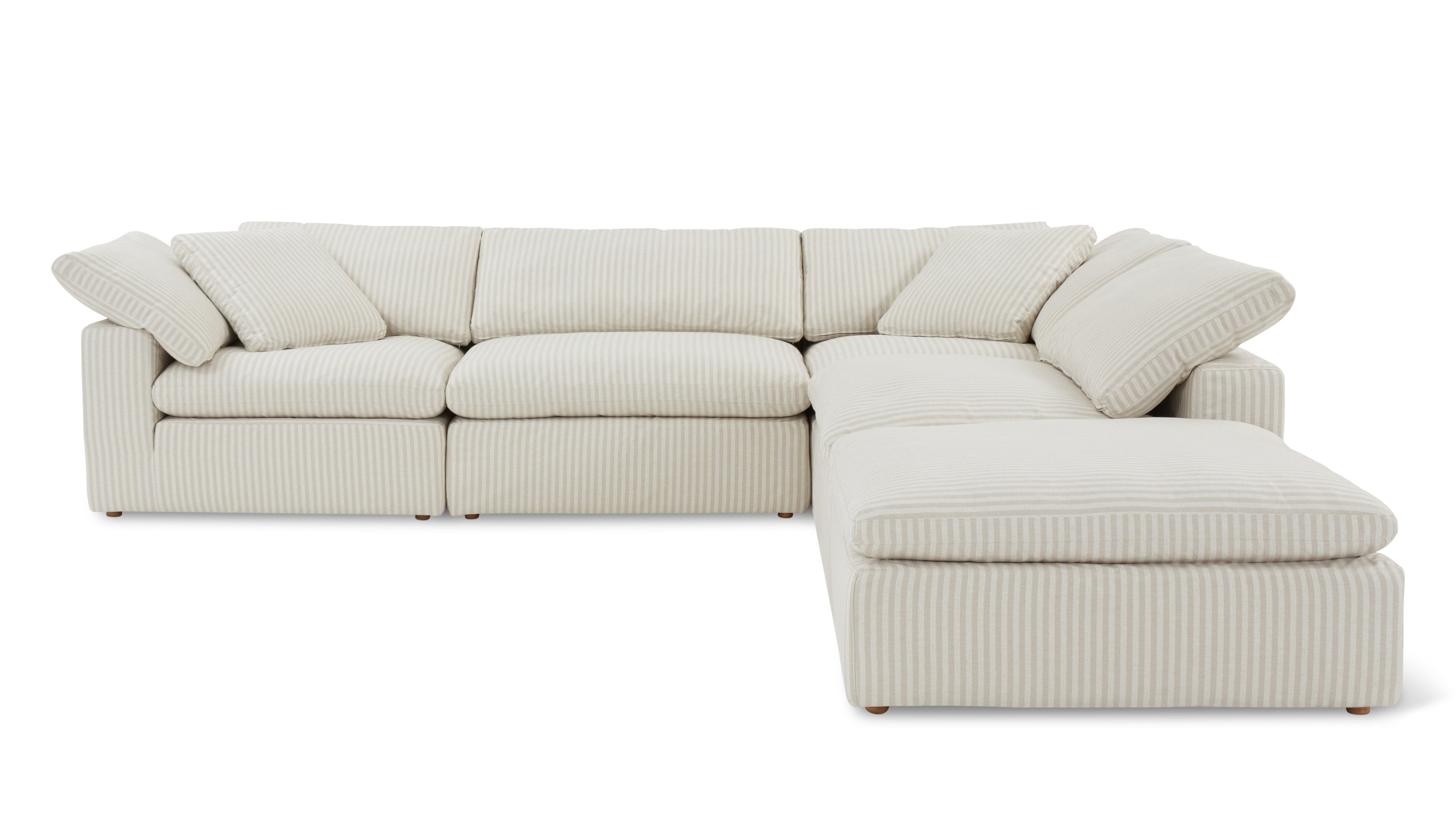 Movie Night™ 5-Piece Modular Sectional, Large, Newport Stripe