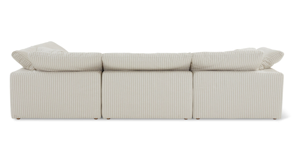 Movie Night™ 5-Piece Modular Sectional, Large, Newport Stripe