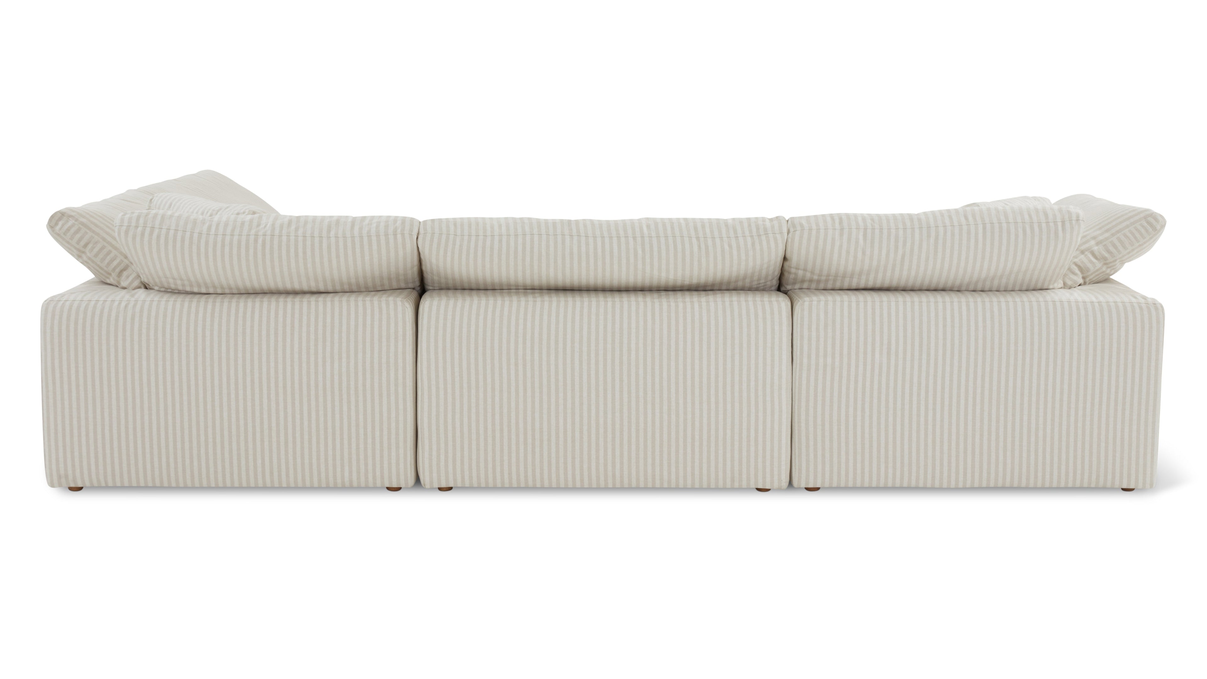 Movie Night™ 5-Piece Modular Sectional, Large, Newport Stripe