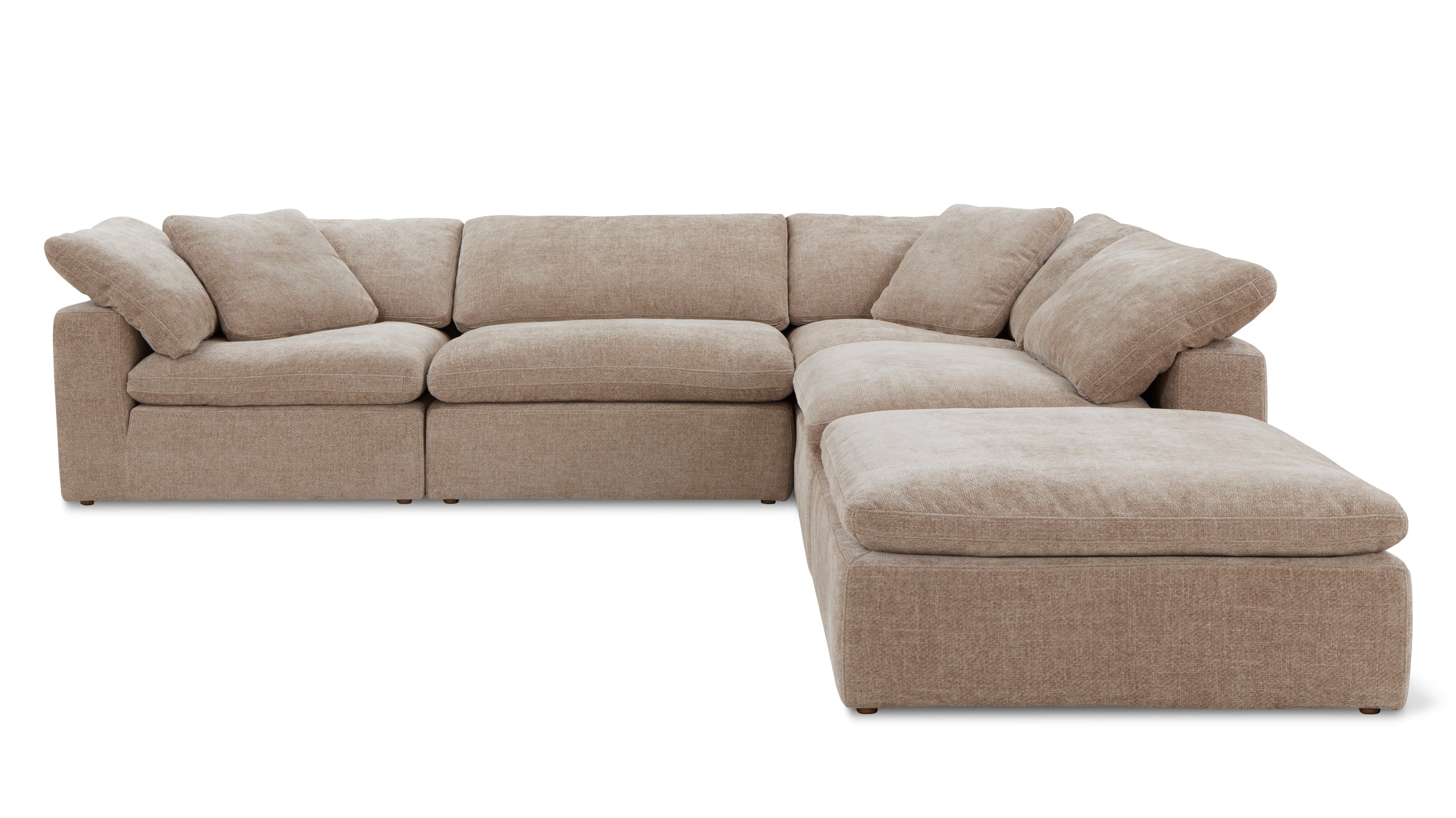 Movie Night™ 5-Piece Modular Sectional, Large, Champagne
