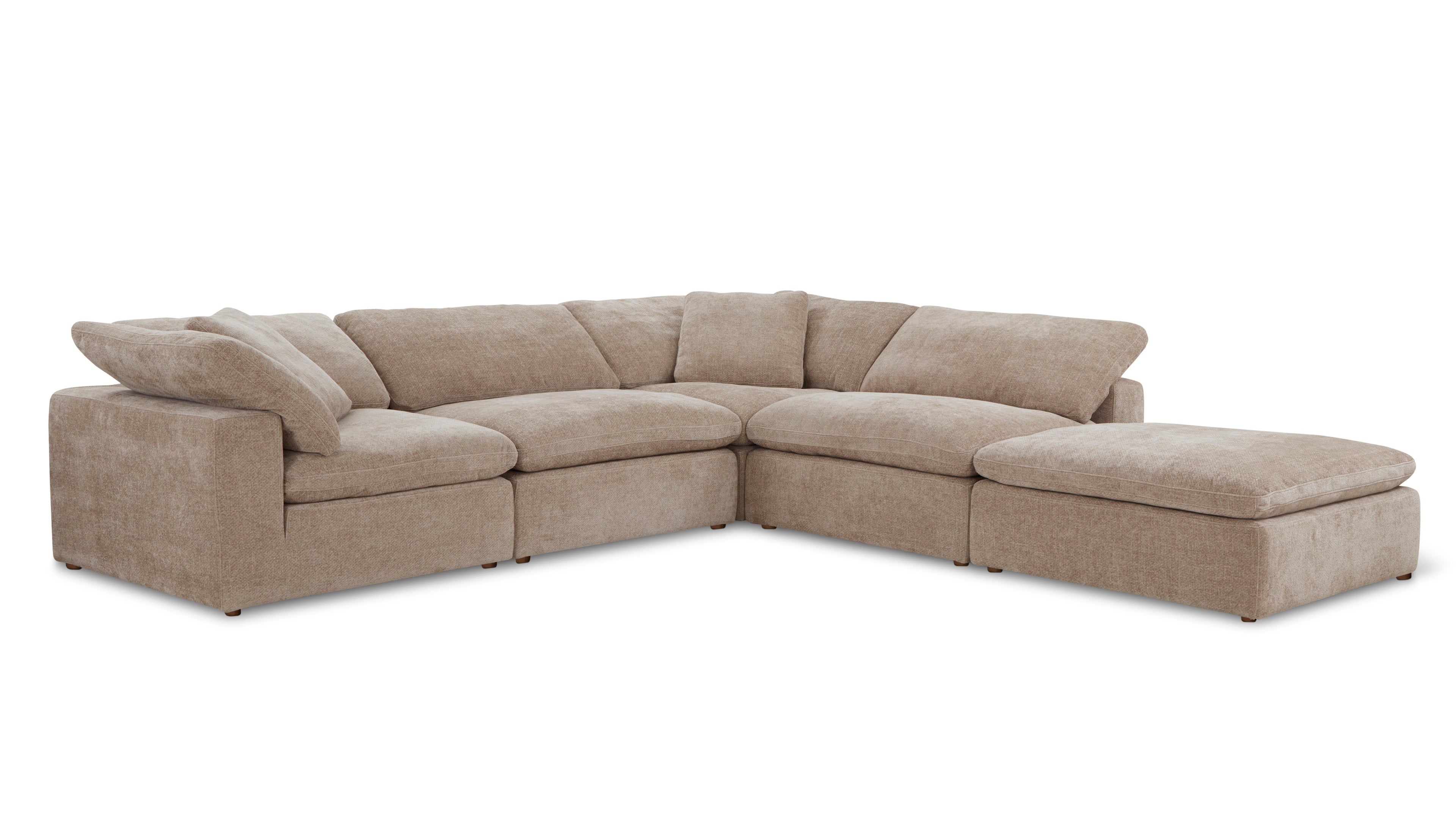 Movie Night™ 5-Piece Modular Sectional, Large, Champagne