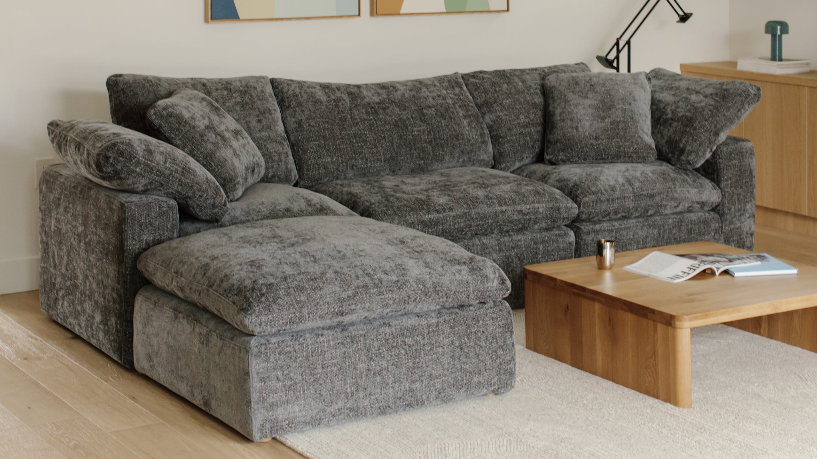 Movie Night™ 4-Piece Modular Sectional, Large, Truffle