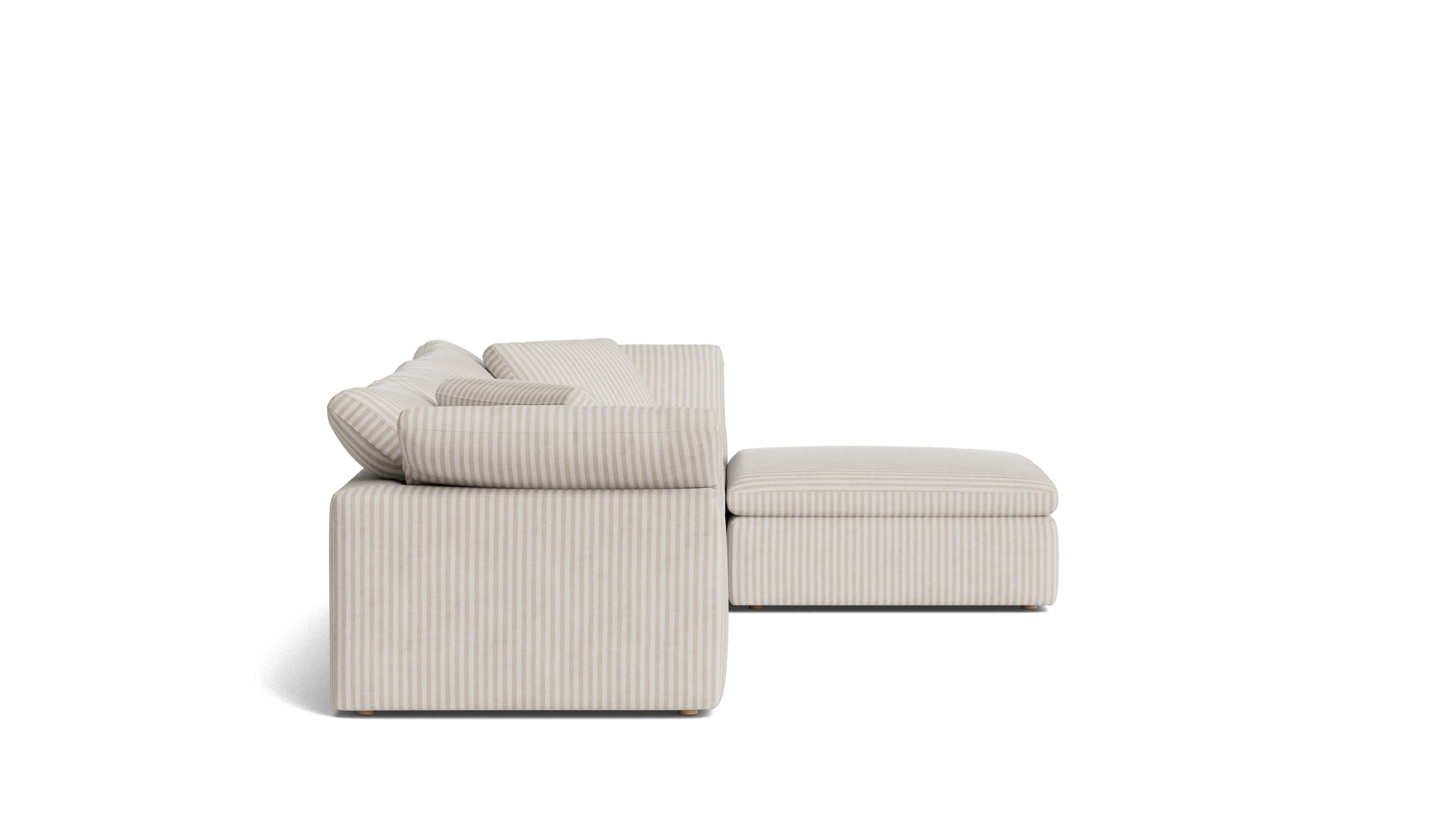 Movie Night™ 4-Piece Modular Sectional, Large, Newport Stripe