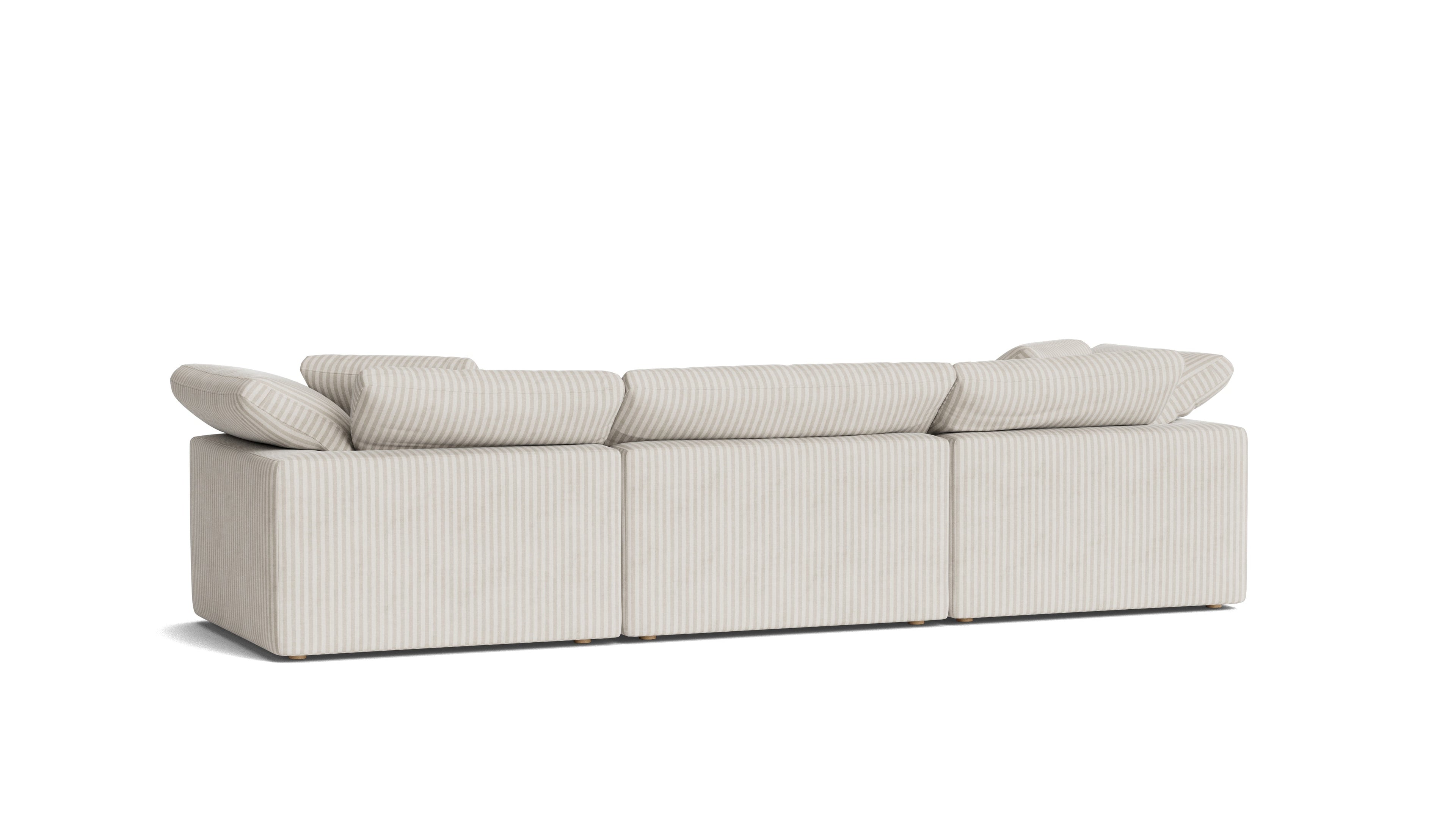 Movie Night™ 3-Piece Modular Sofa, Large, Newport Stripe