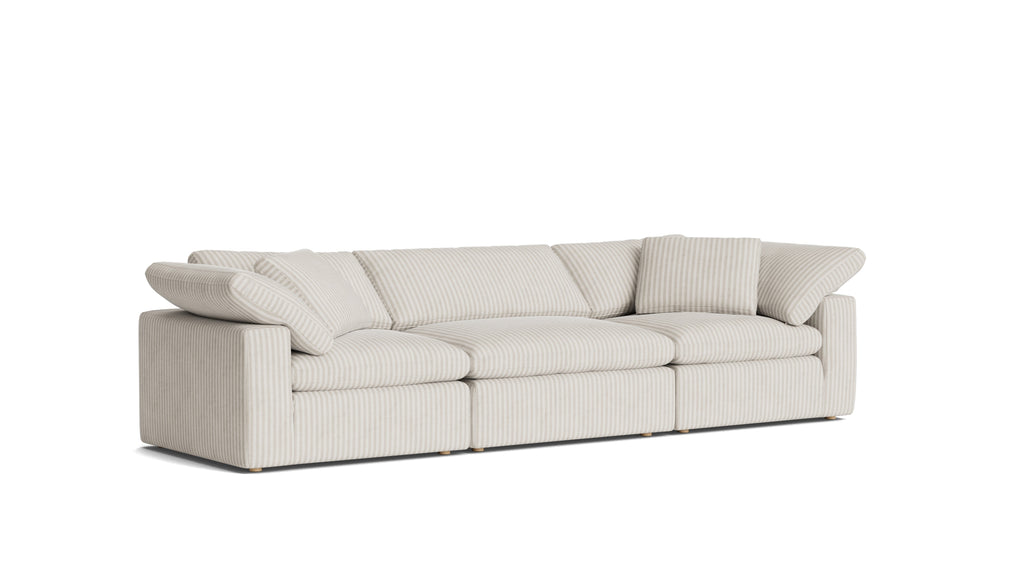 Movie Night™ 3-Piece Modular Sofa, Large, Newport Stripe
