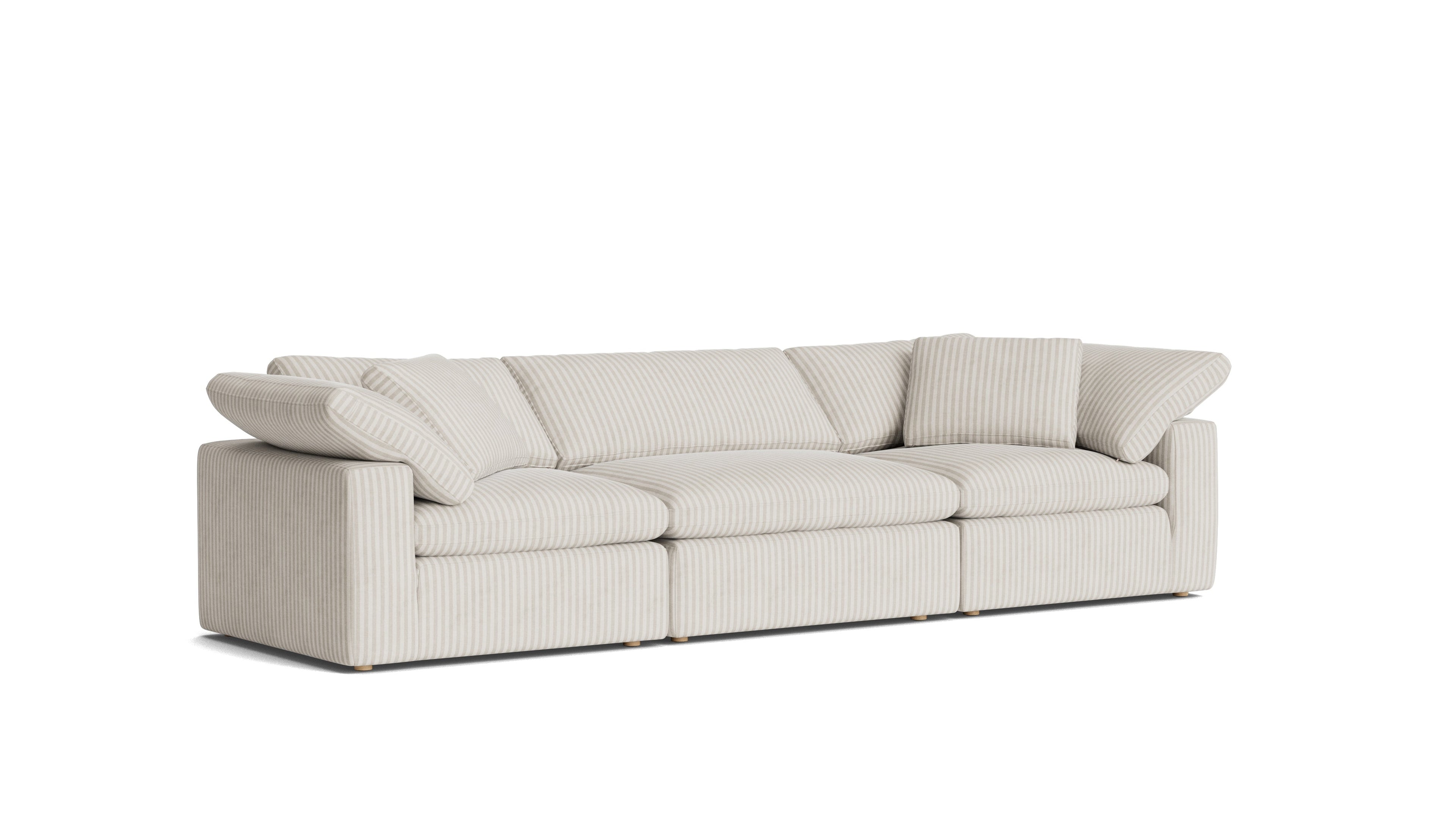 Movie Night™ 3-Piece Modular Sofa, Large, Newport Stripe