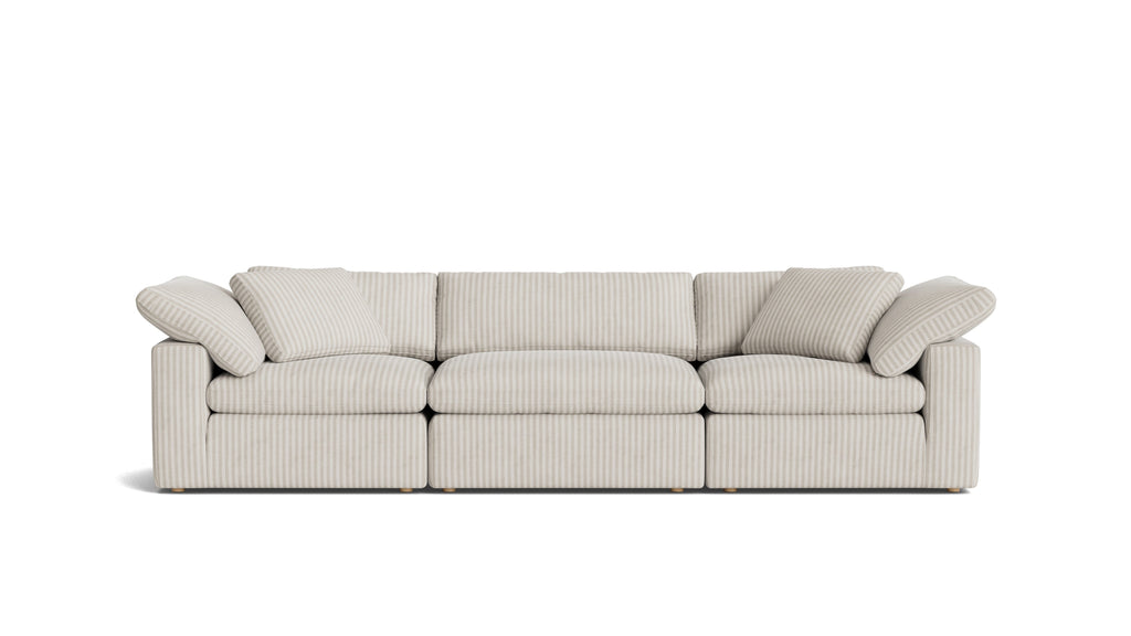 Movie Night™ 3-Piece Modular Sofa, Large, Newport Stripe