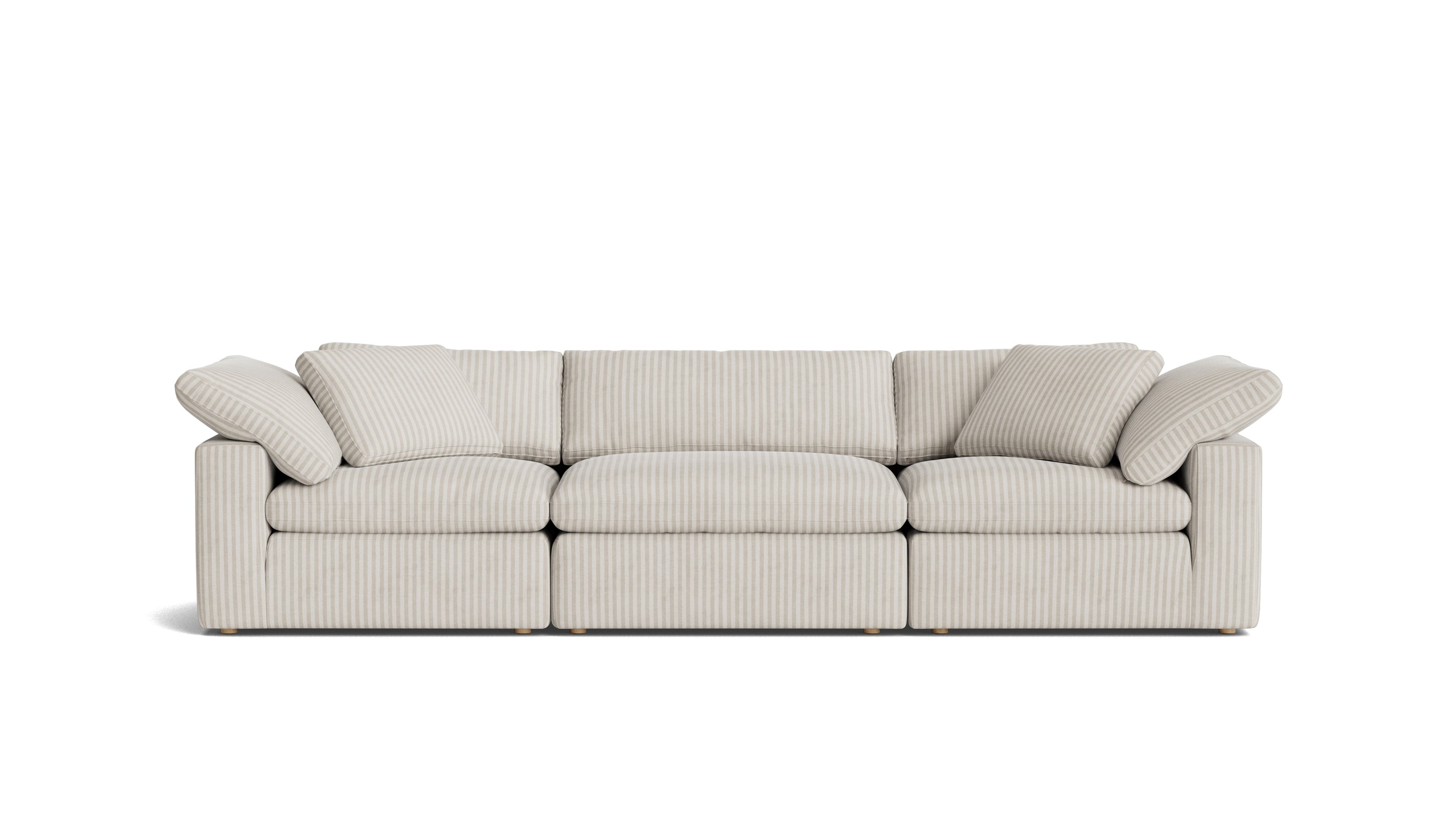 Movie Night™ 3-Piece Modular Sofa, Large, Newport Stripe