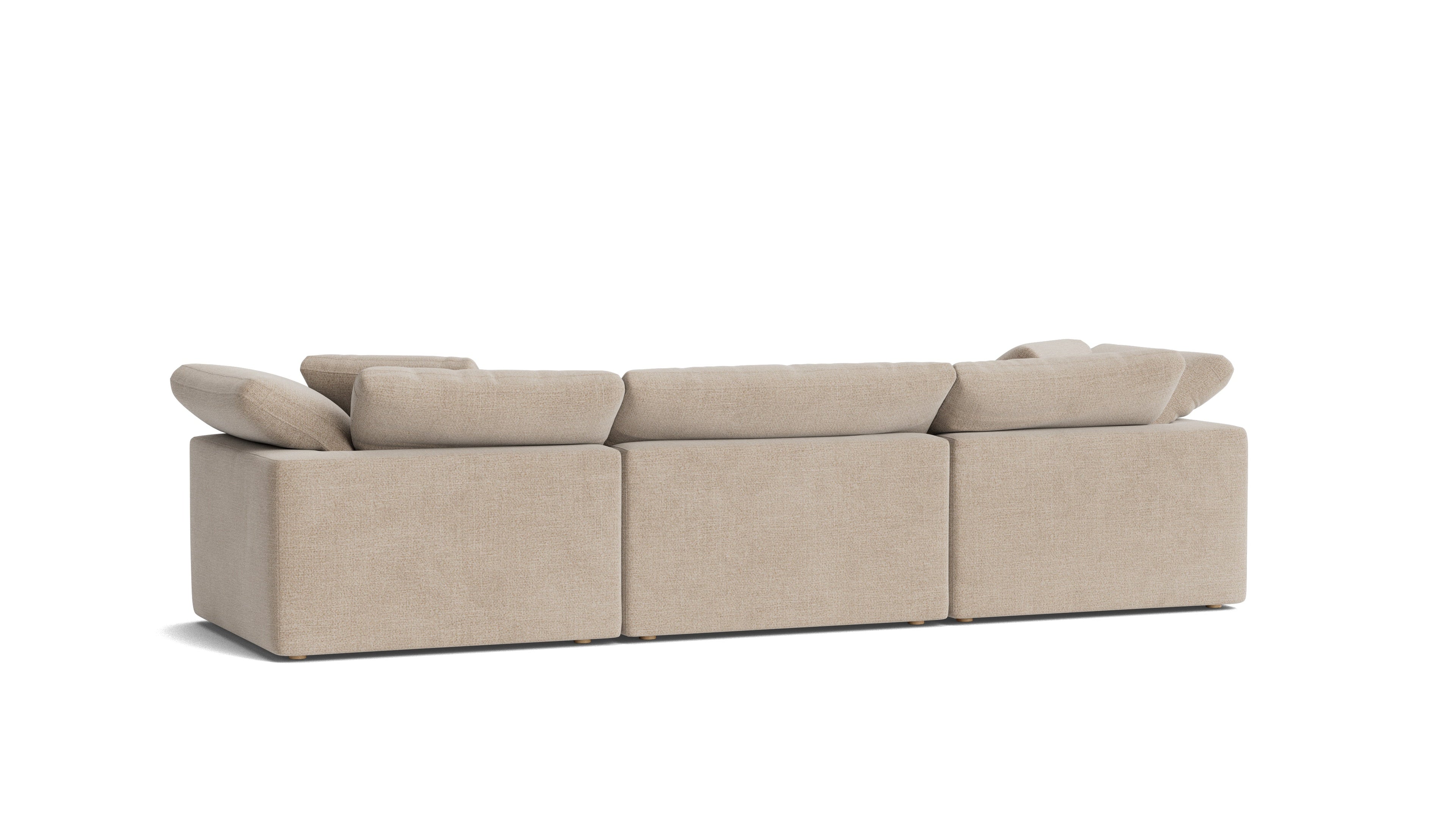 Movie Night™ 3-Piece Modular Sofa, Large, Champagne