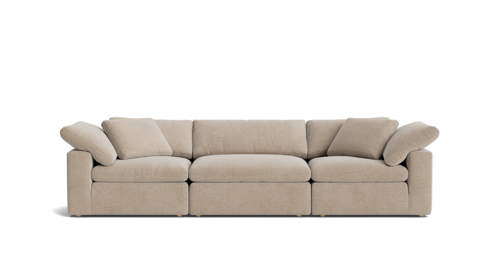 Movie Night™ 3-Piece Modular Sofa, Large, Champagne