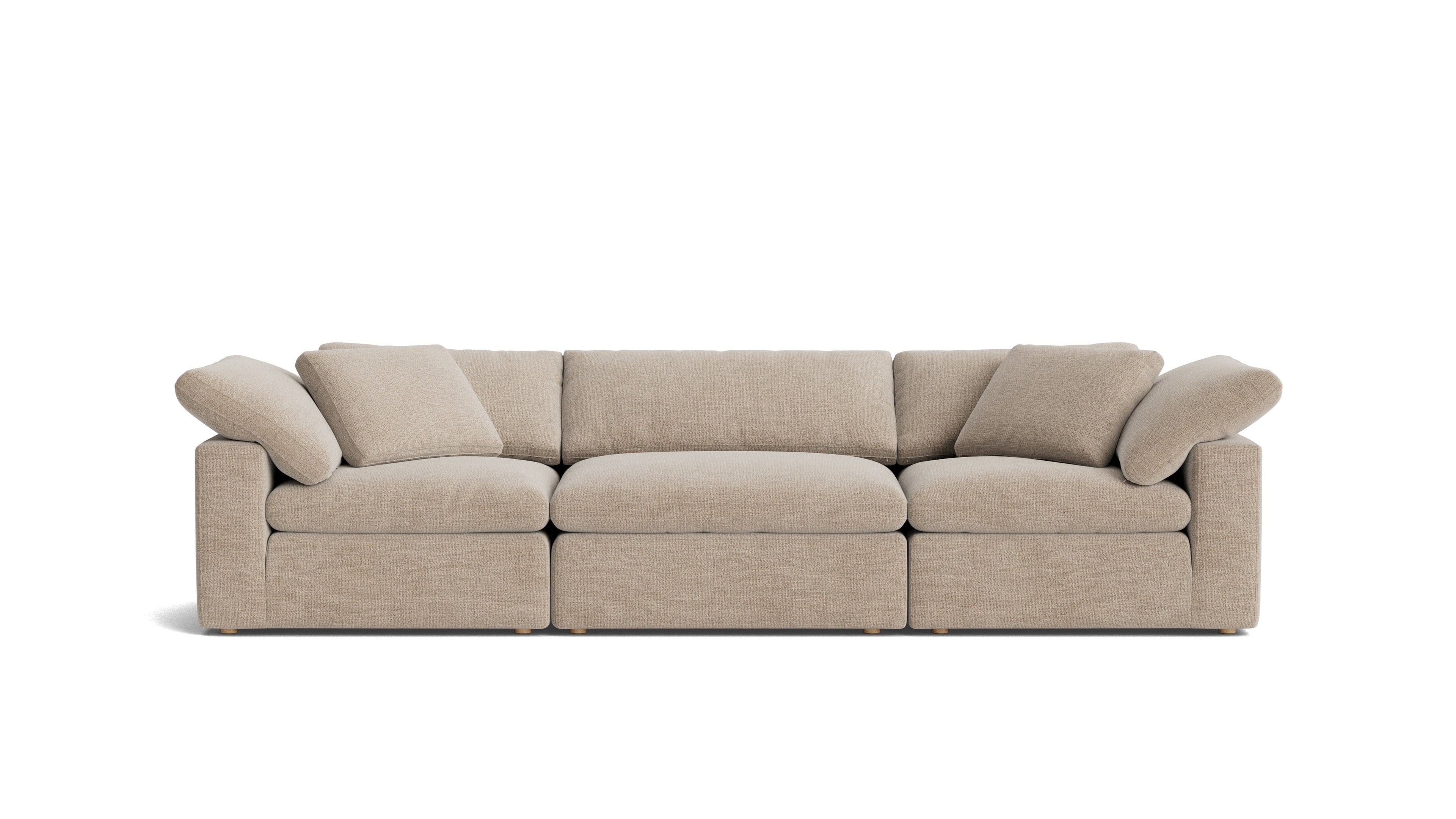Movie Night™ 3-Piece Modular Sofa, Large, Champagne