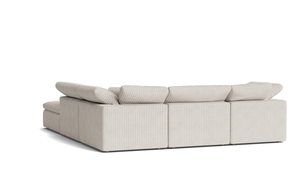Movie Night™ 5-Piece Modular Sectional, Standard, Newport Stripe