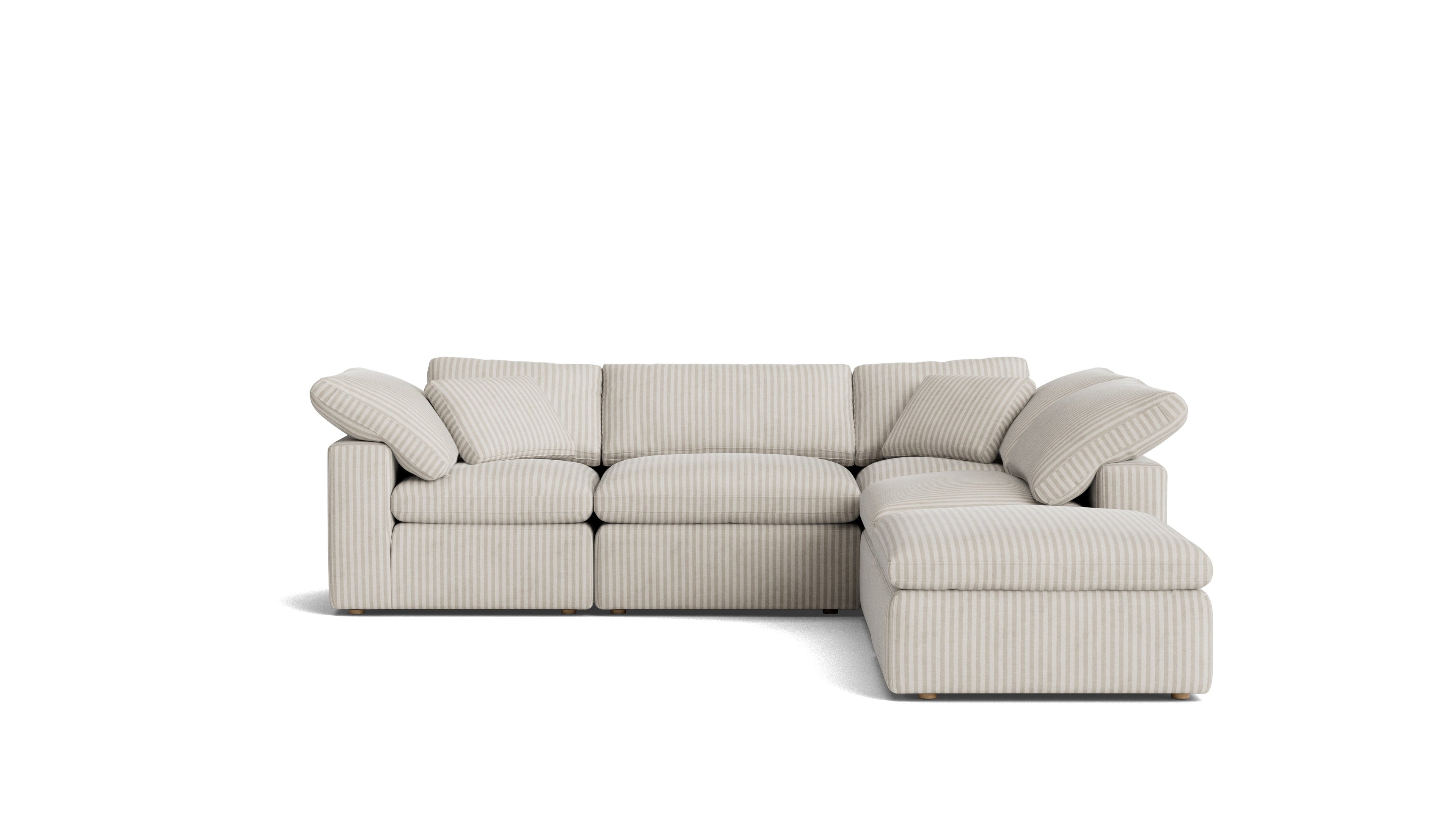 Movie Night™ 5-Piece Modular Sectional, Standard, Newport Stripe