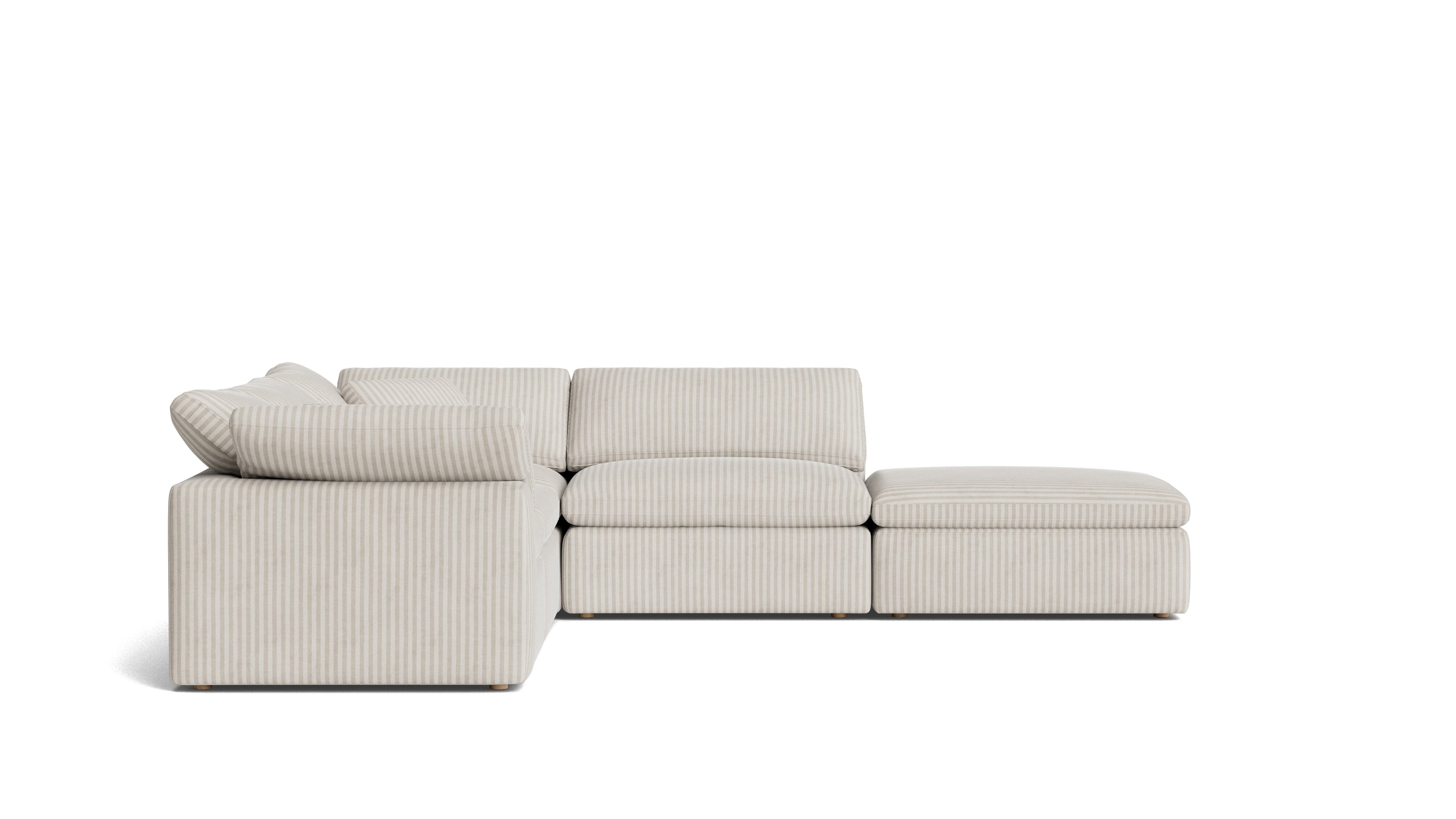 Movie Night™ 5-Piece Modular Sectional, Standard, Newport Stripe