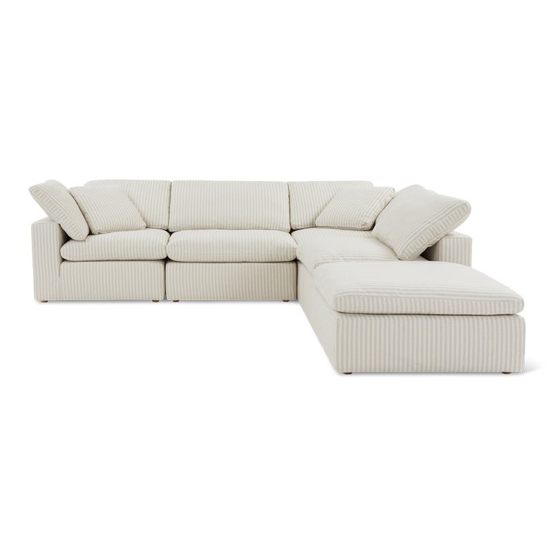 Movie Night™ 5-Piece Modular Sectional, Standard, Newport Stripe