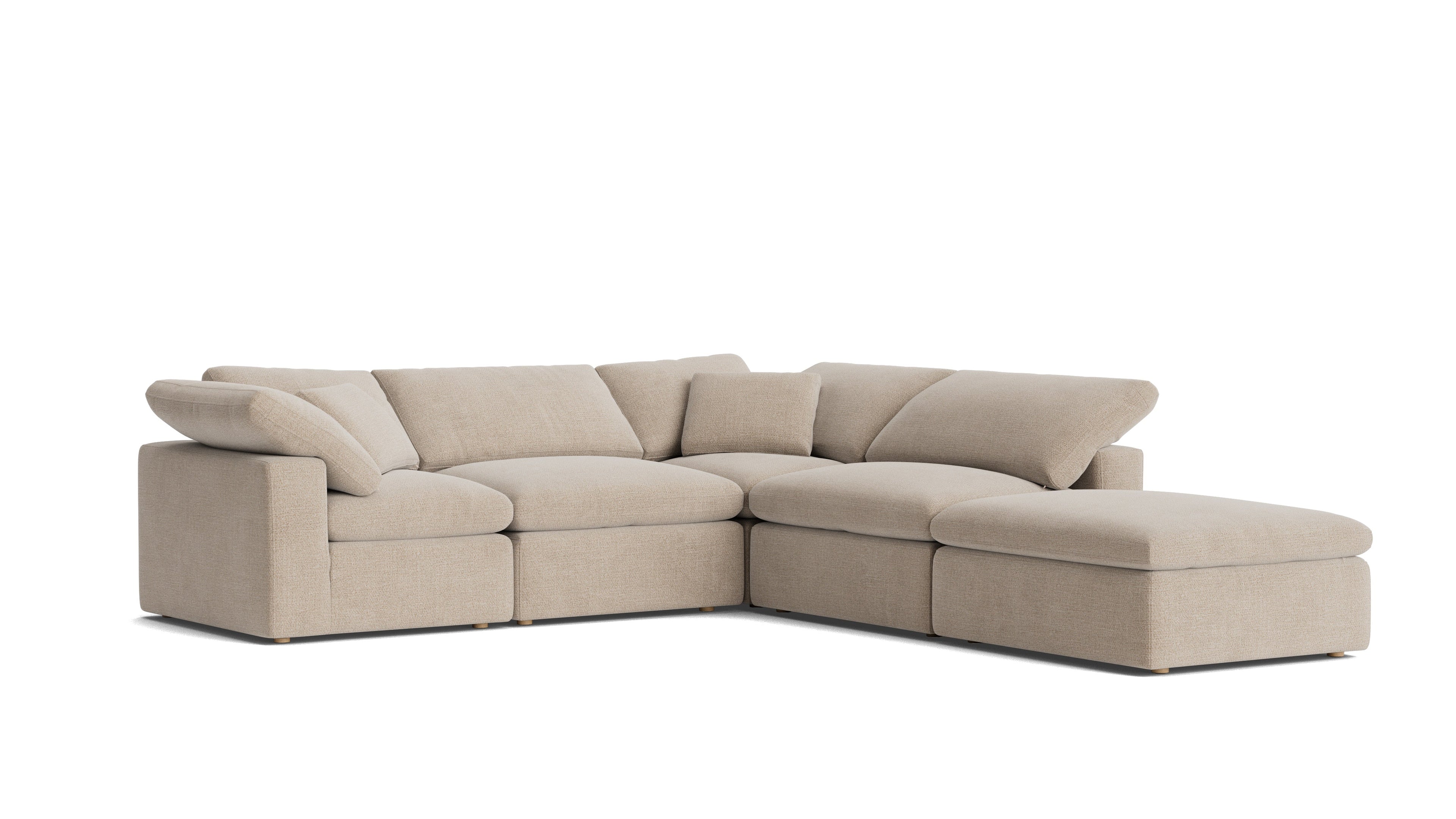 Movie Night™ 5-Piece Modular Sectional, Standard, Champagne