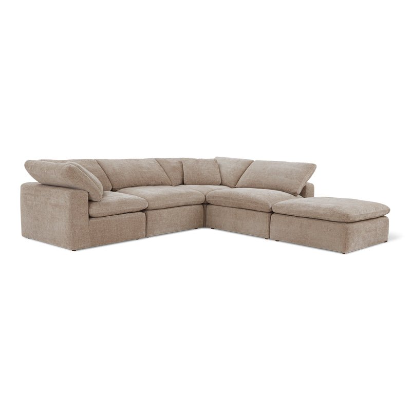 Movie Night™ 5-Piece Modular Sectional, Standard, Champagne