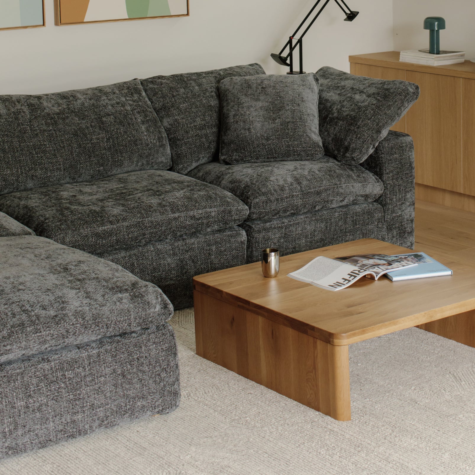Movie Night™ 4-Piece Modular Sectional, Large, Truffle