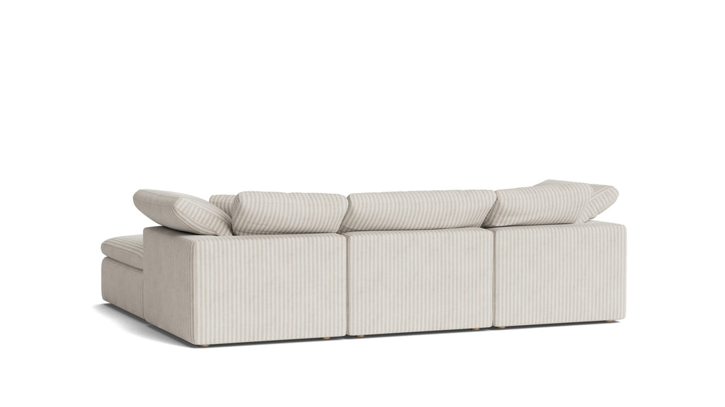 Movie Night™ 4-Piece Modular Sectional, Standard, Newport Stripe