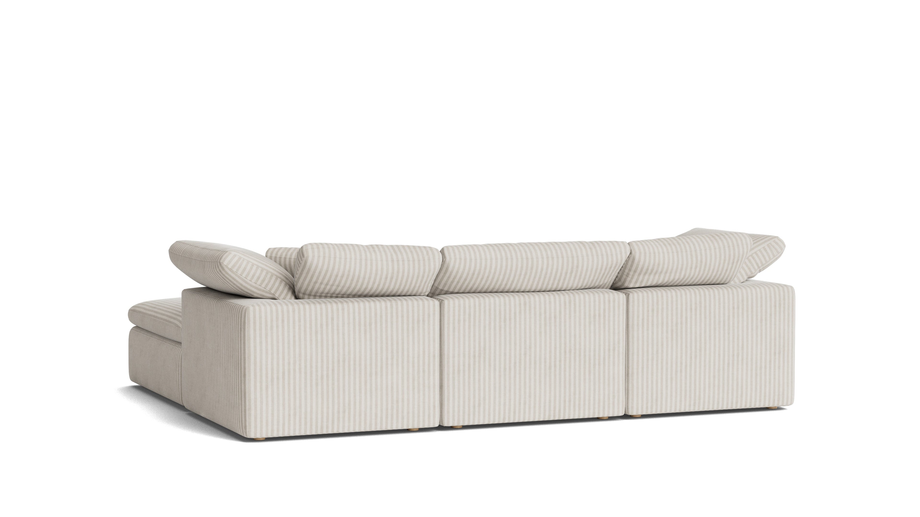 Movie Night™ 4-Piece Modular Sectional, Standard, Newport Stripe