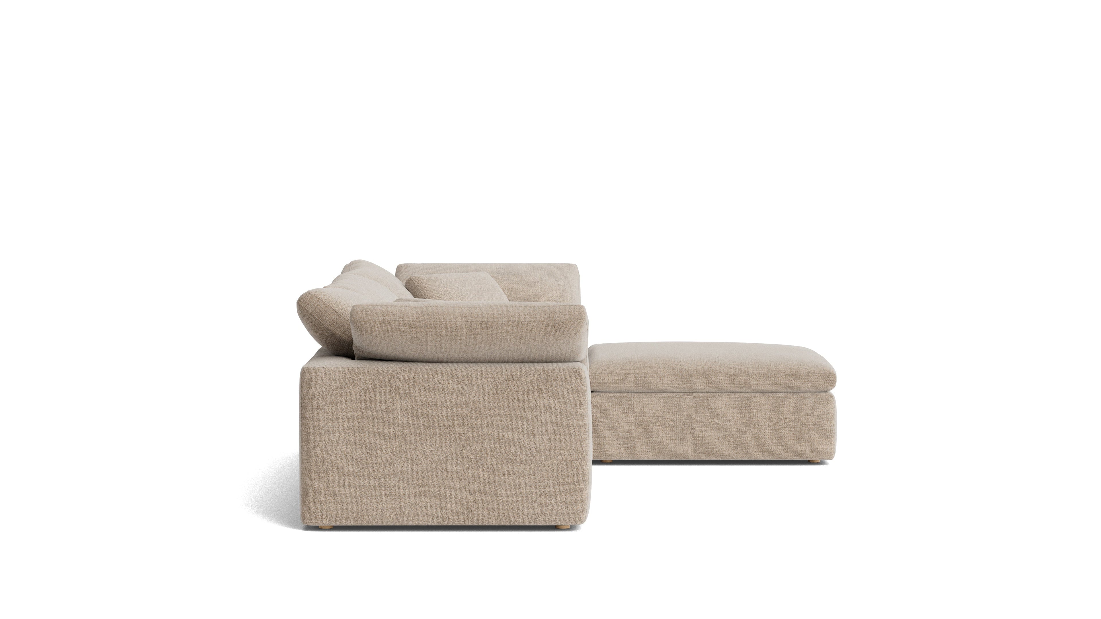 Movie Night™ 4-Piece Modular Sectional, Standard, Champagne