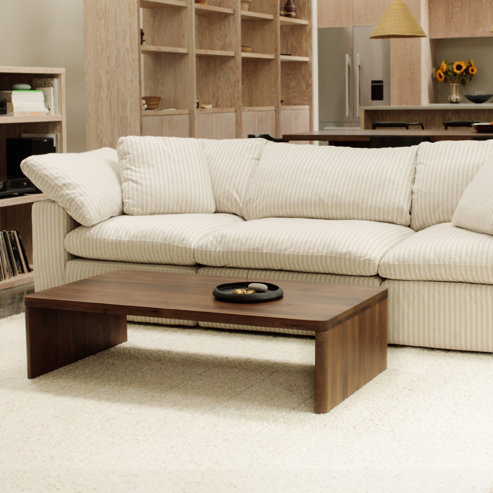 Movie Night™ 3-Piece Modular Sofa, Large, Newport Stripe