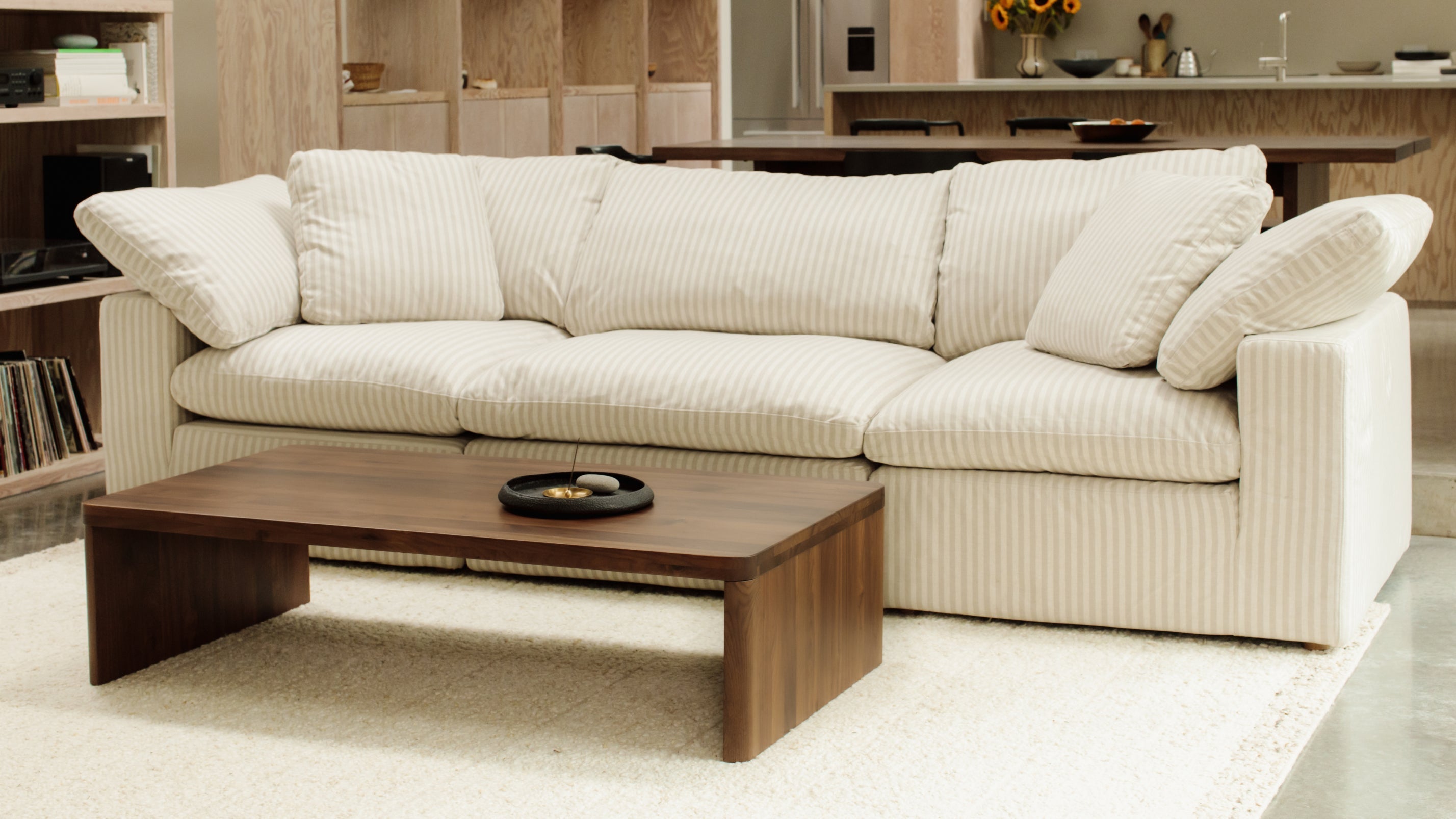 Movie Night™ 3-Piece Modular Sofa, Large, Newport Stripe