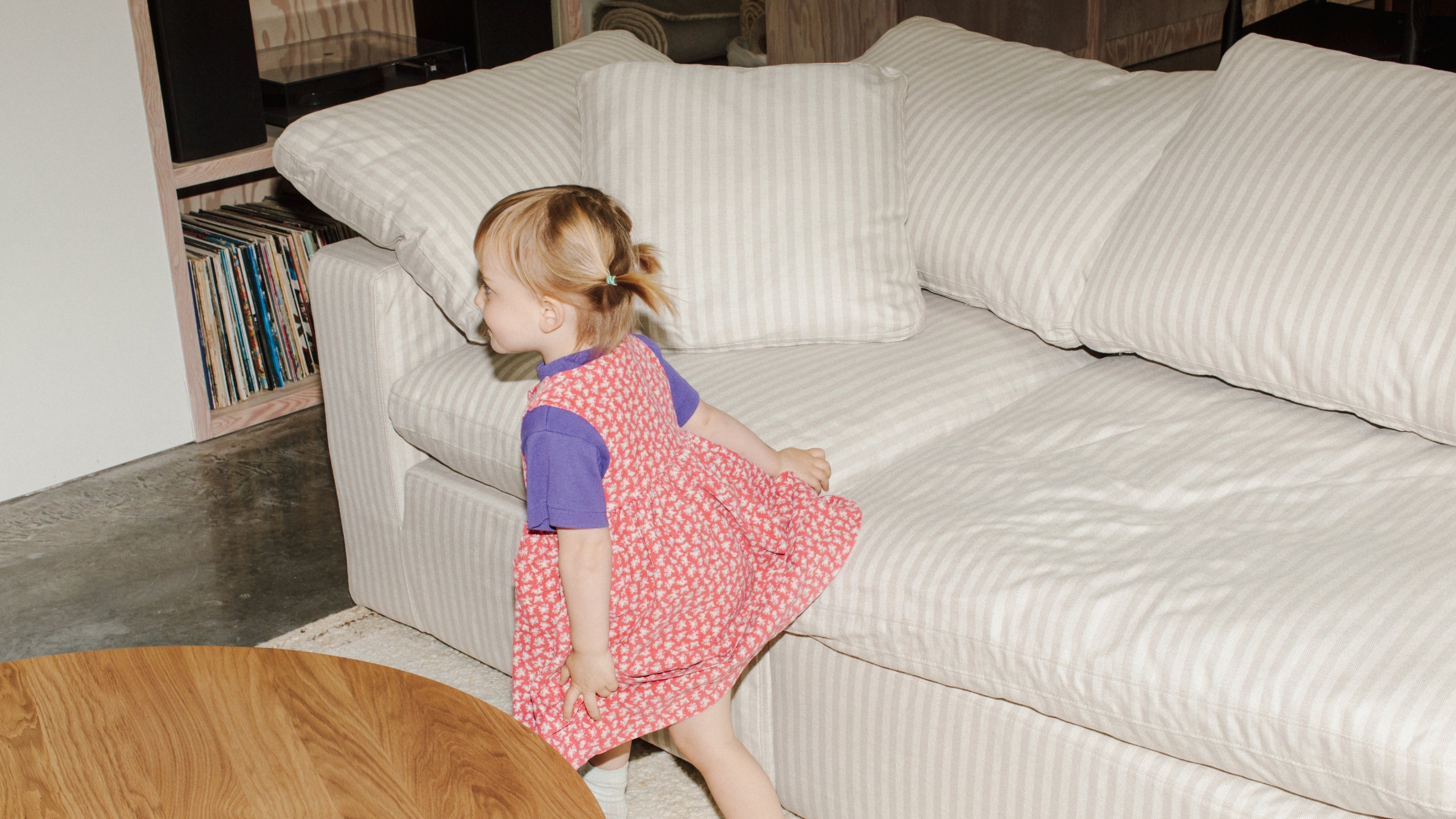 Movie Night™ 2-Piece Modular Sofa, Large, Newport Stripe