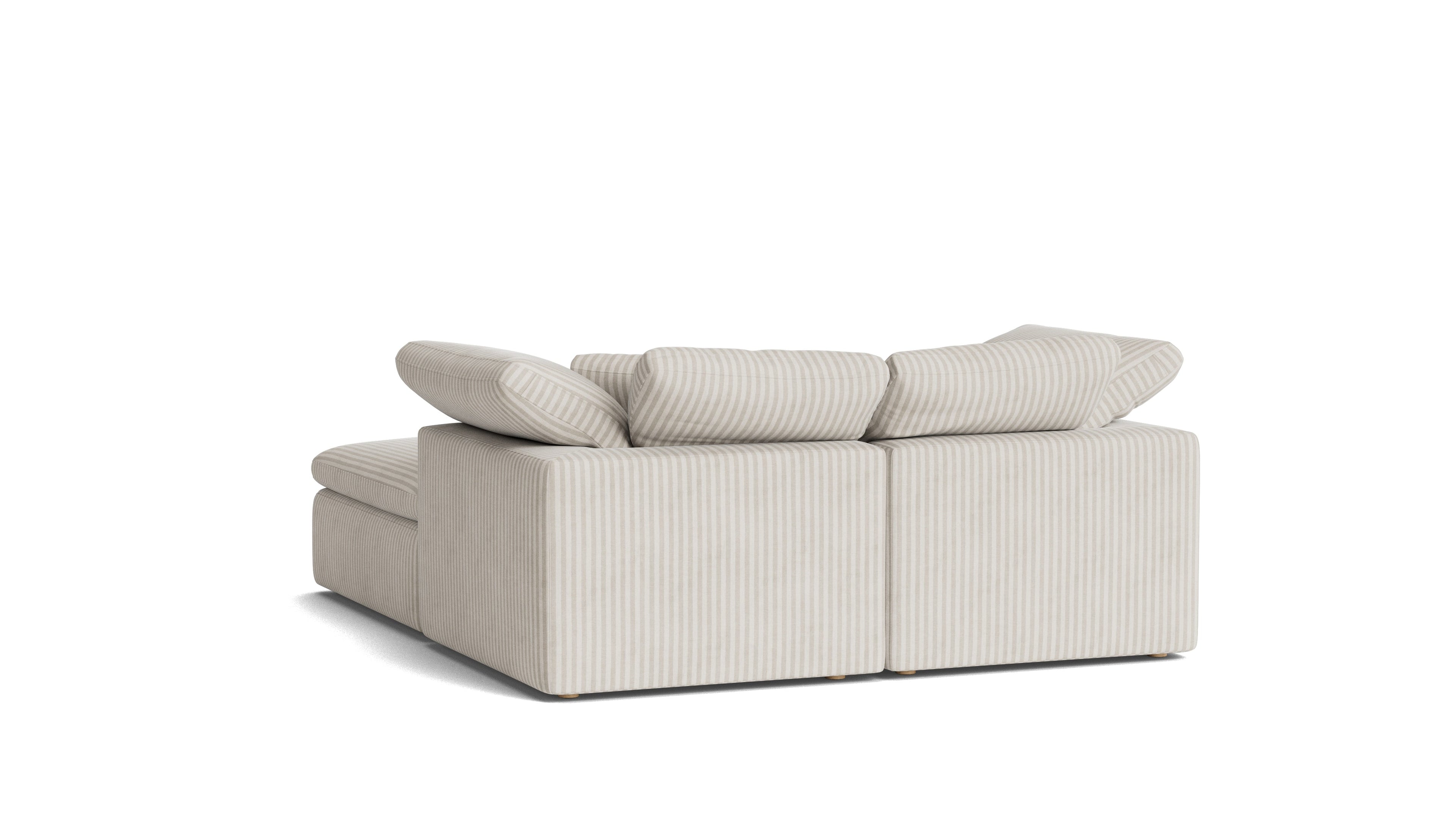 Movie Night™ 3-Piece Modular Sectional, Standard, Newport Stripe