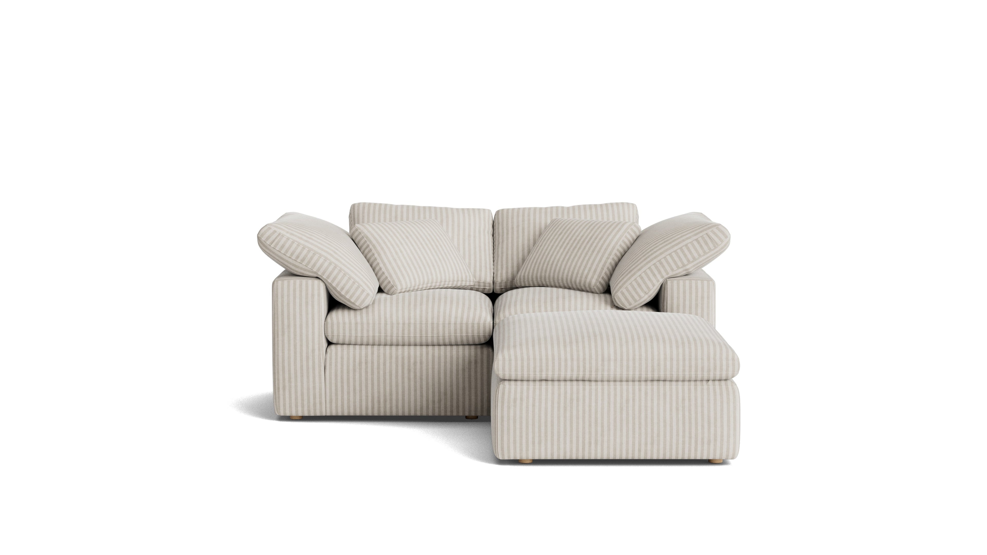 Movie Night™ 3-Piece Modular Sectional, Standard, Newport Stripe