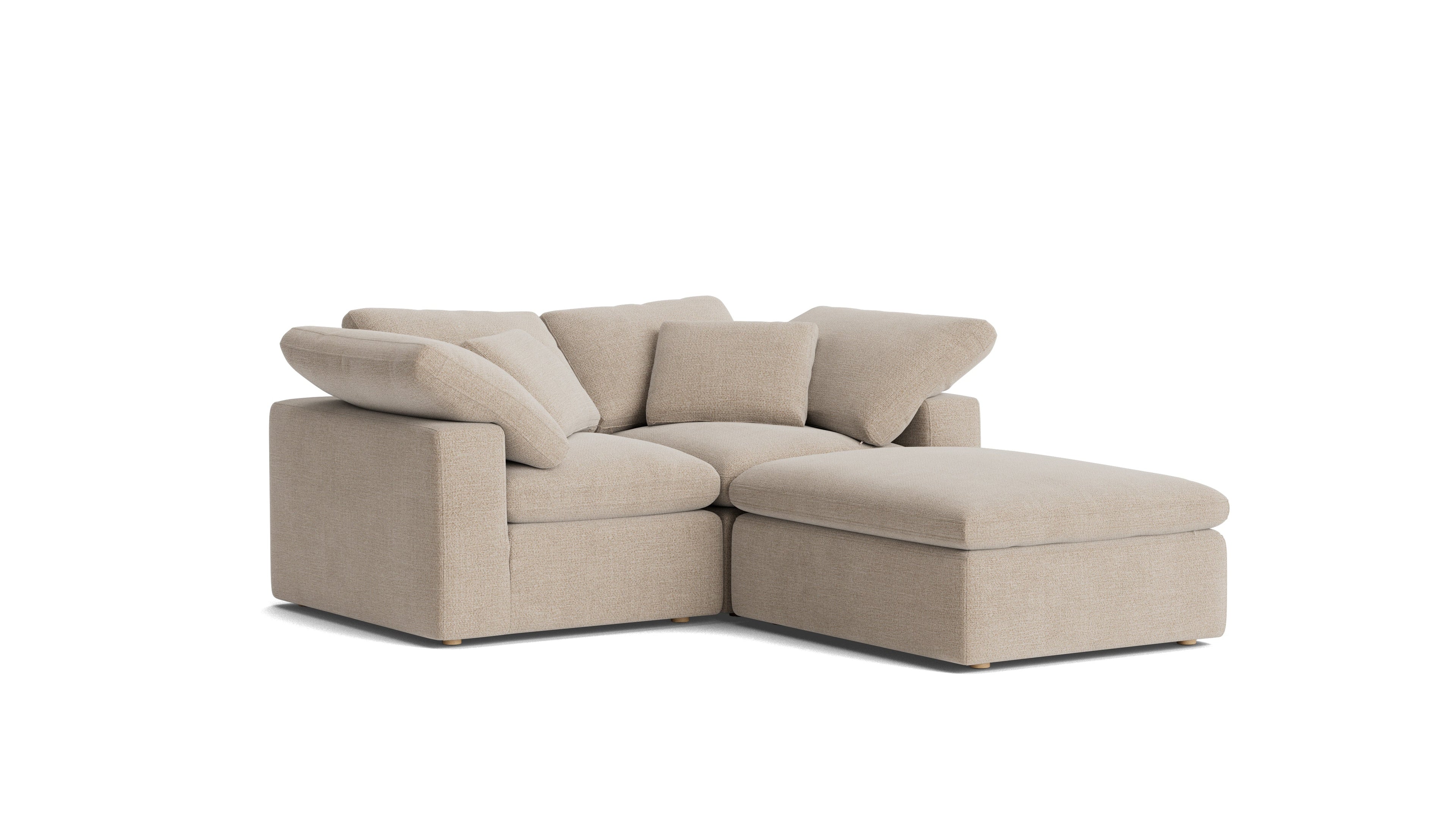 Movie Night™ 3-Piece Modular Sectional, Standard, Champagne