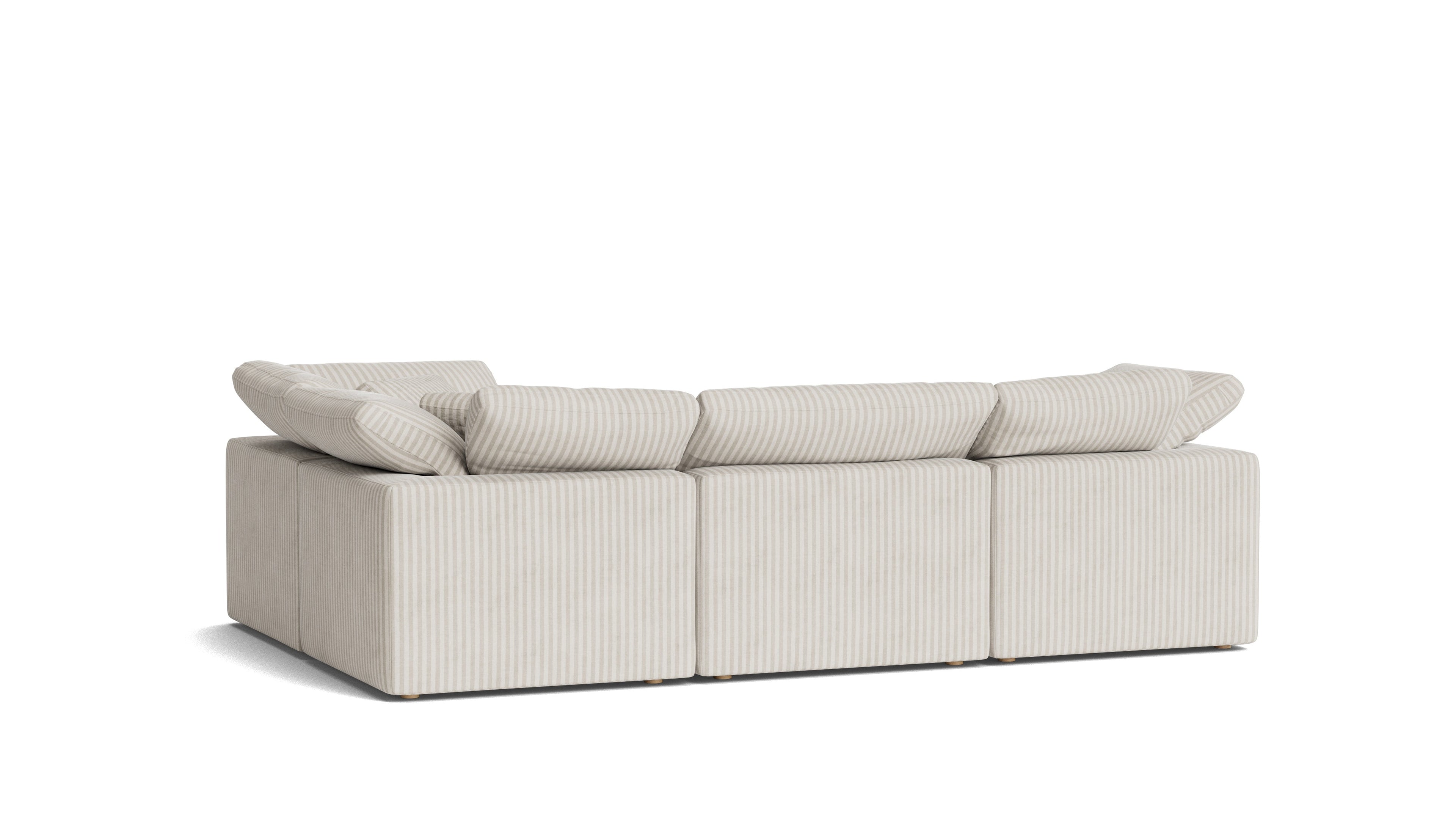 Movie Night™ 4-Piece Modular Sectional Closed, Standard, Newport Stripe